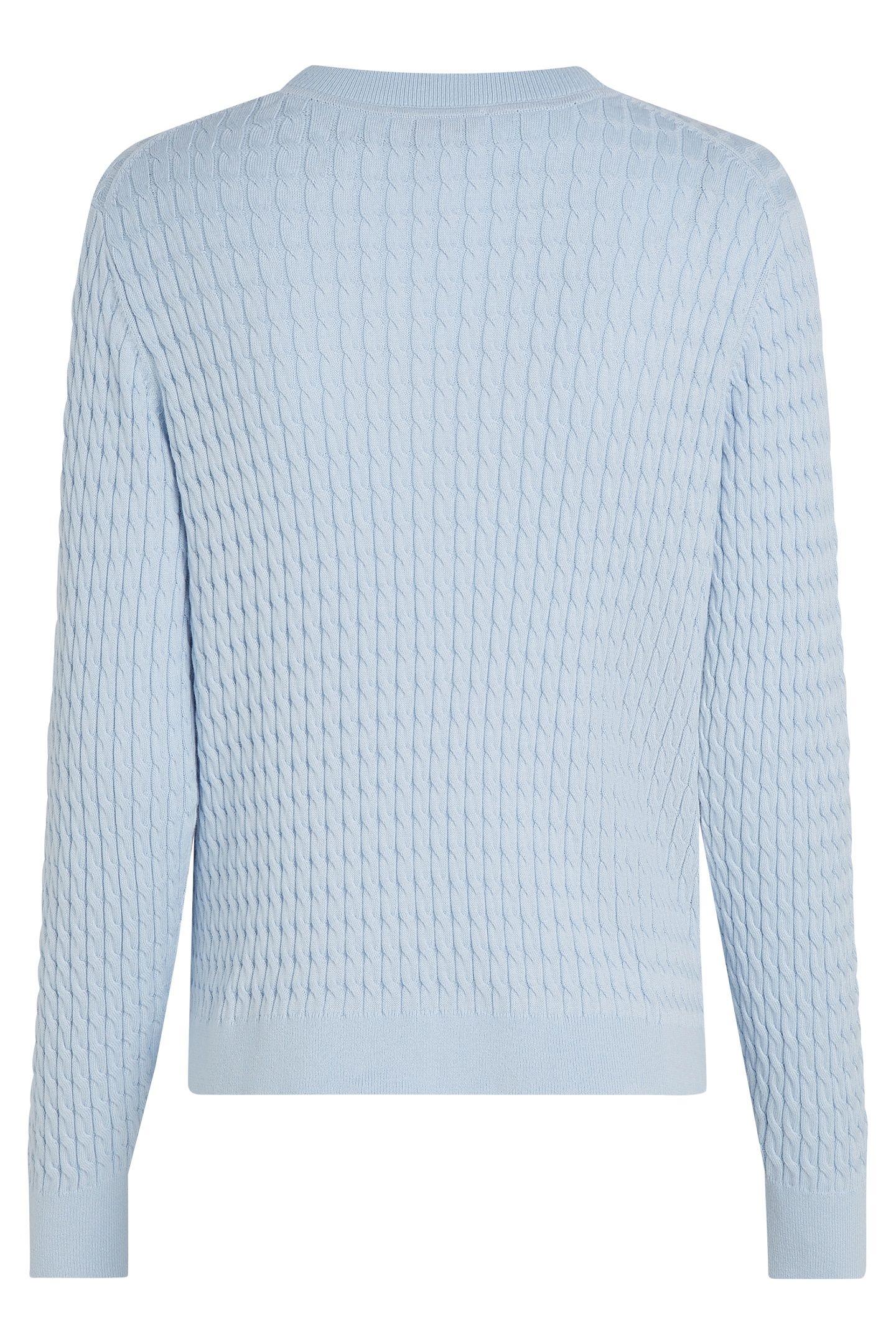 COTTON MINI CABLE SWEATER SKY BLUE 8