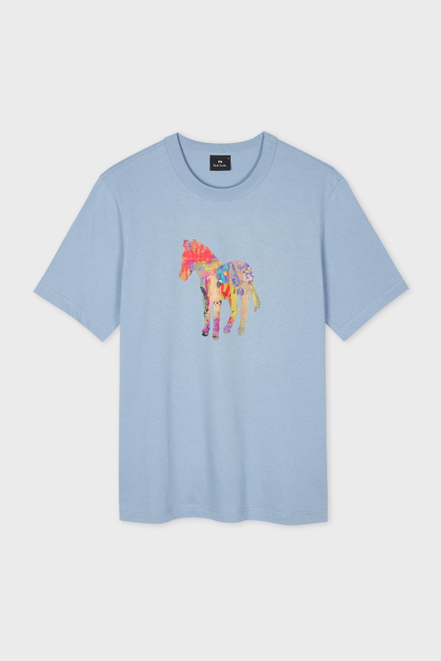 MENS REG FIT SS T SHIRT ZEBRA CRAFT LIGHT BLUE 5