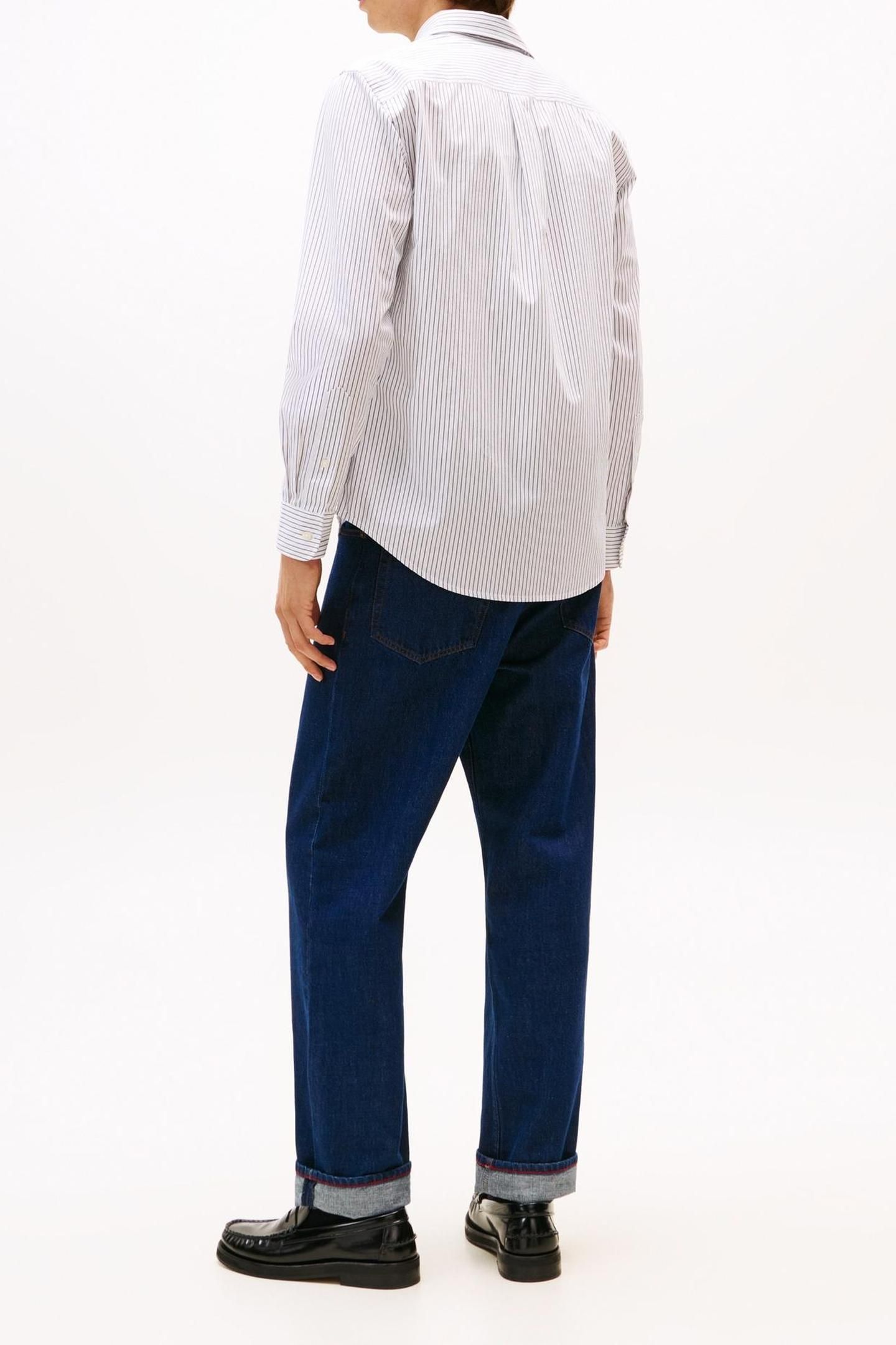CORE HAIRLINE POPLIN WHITE/STRIPE 3