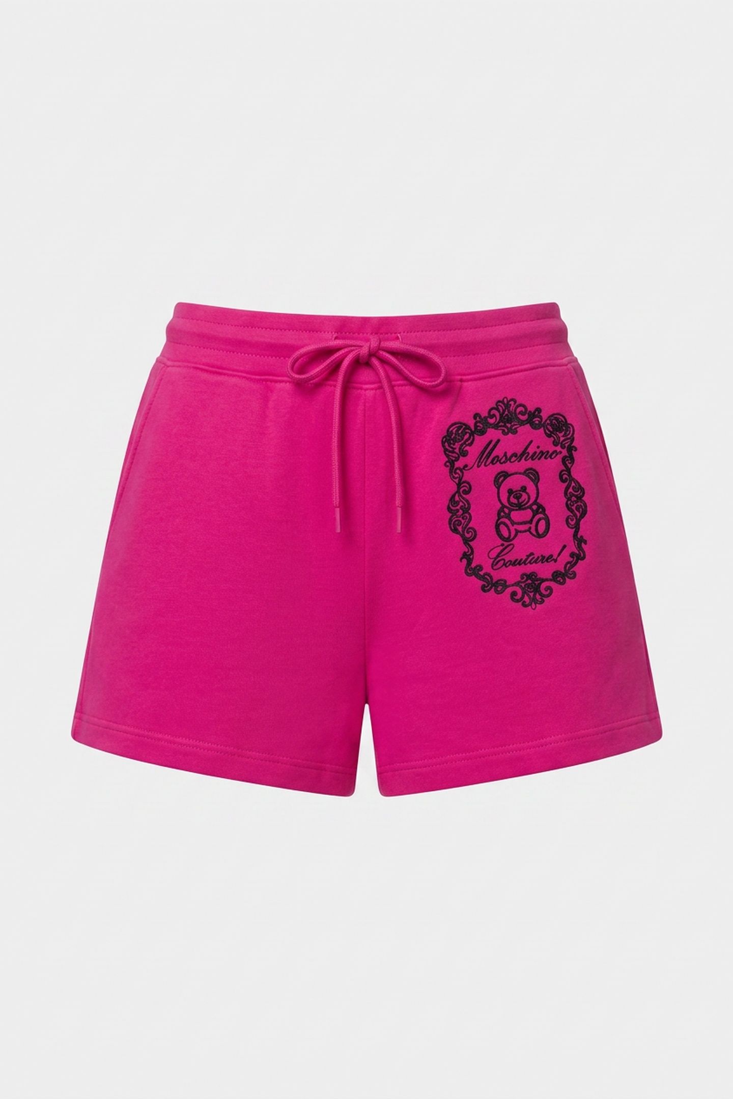 TEDDY EMBROIDERY FLEECE SHORTS PURPLE 3