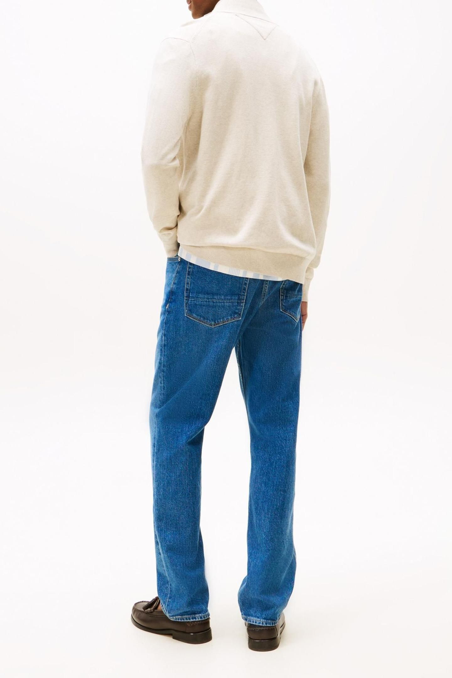 ESSENTIAL COTTON ZIP HEATHERED OATMILK 2