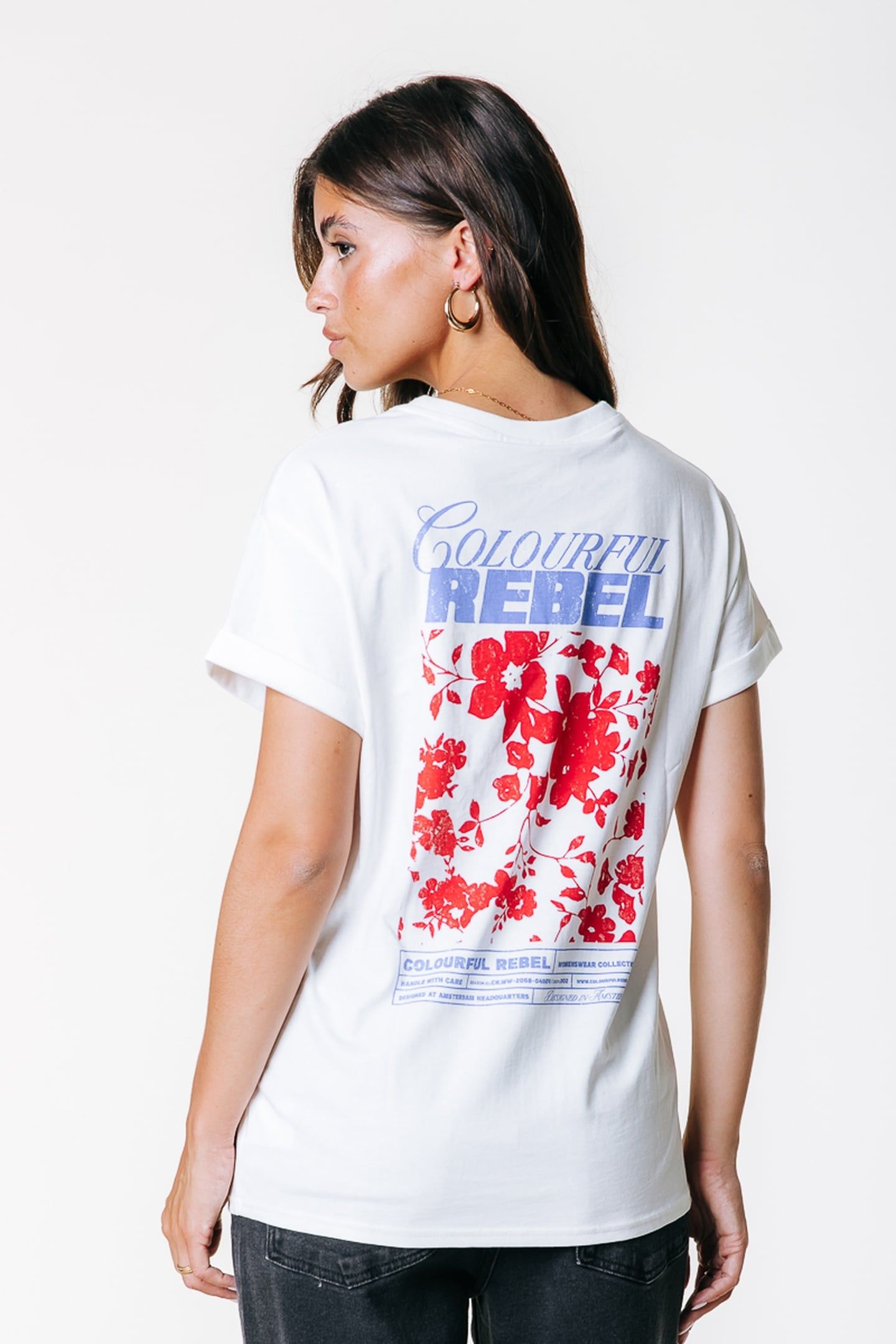 CR FLOWER BOXY TEE STANDARD WHITE 2