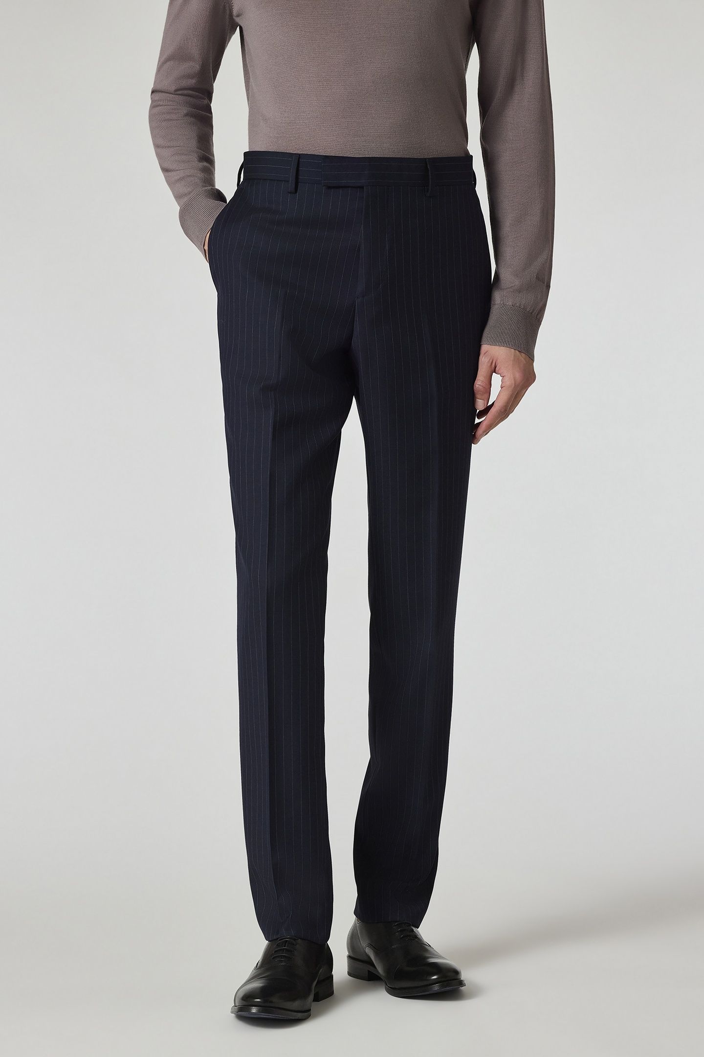 MENS TAILORED FIT 2 BUTTON SUIT INKY BLUE 2