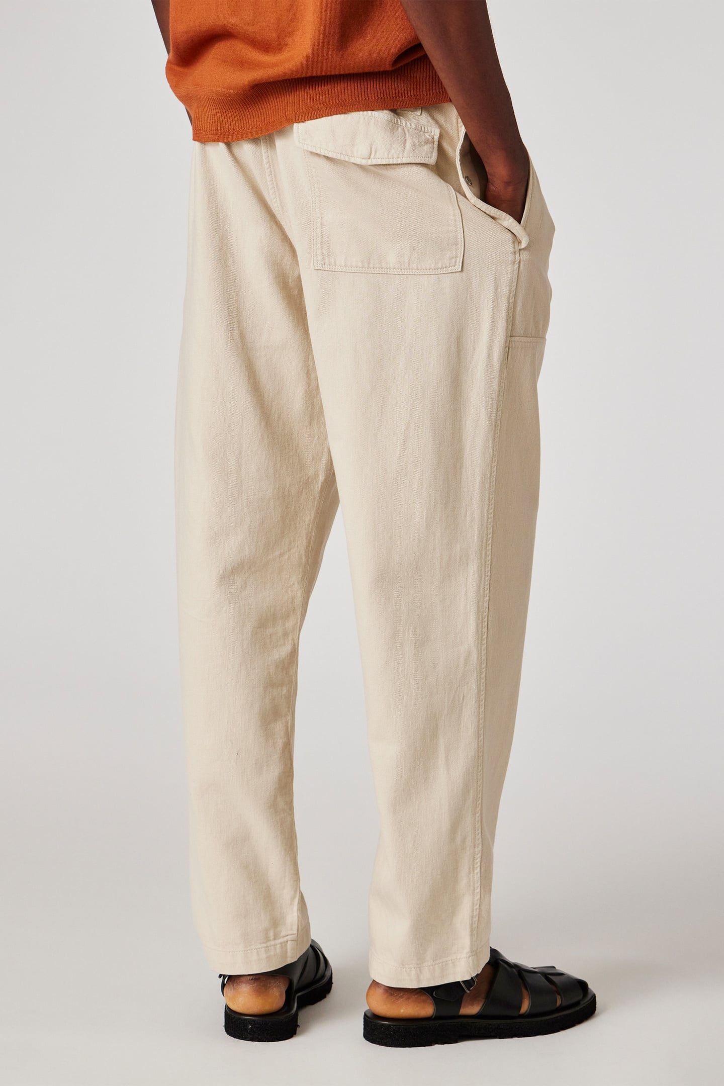 MENS CARGO TROUSER ICE WHITE 2
