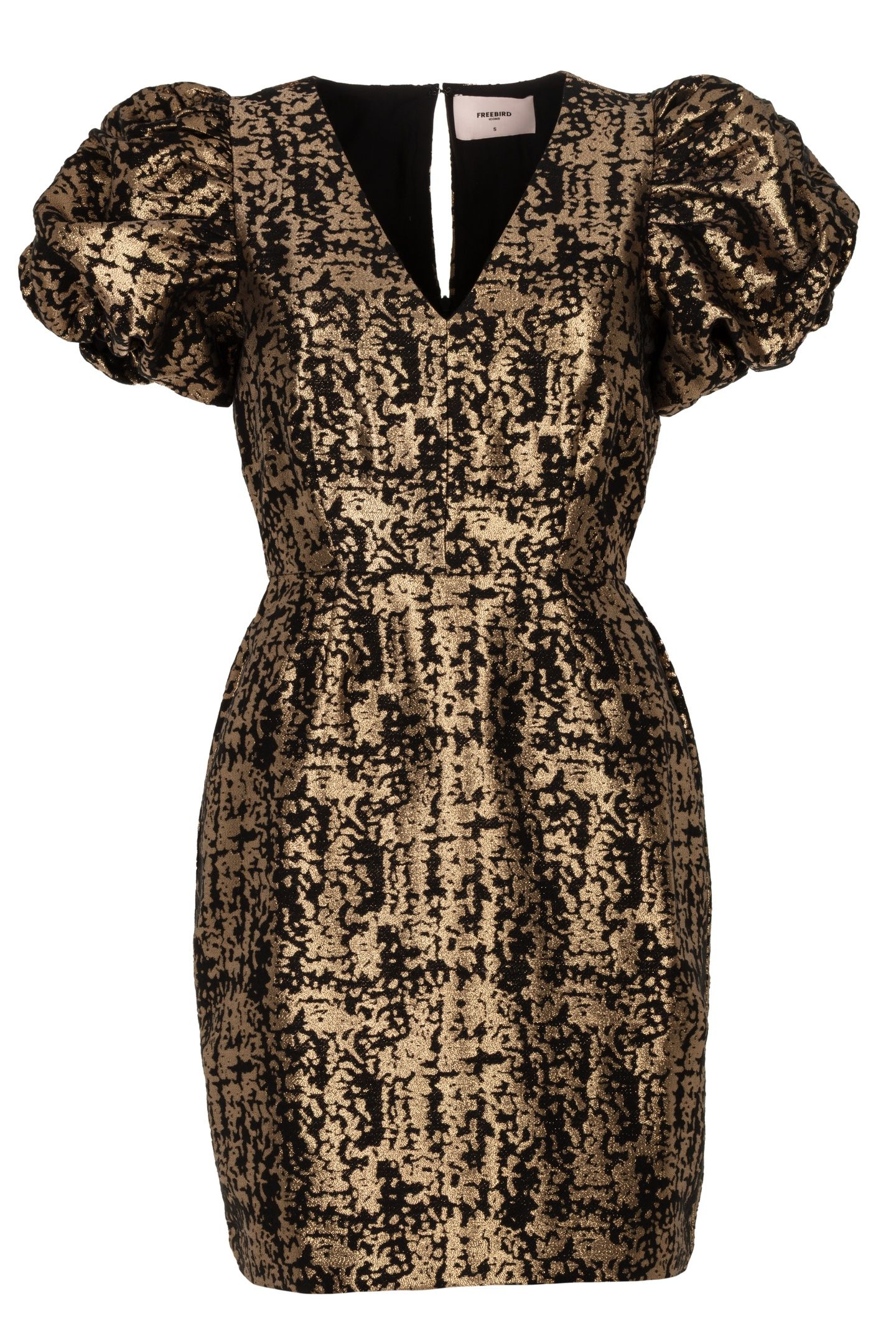 DEANNA DRESS BLACK GOLD 2