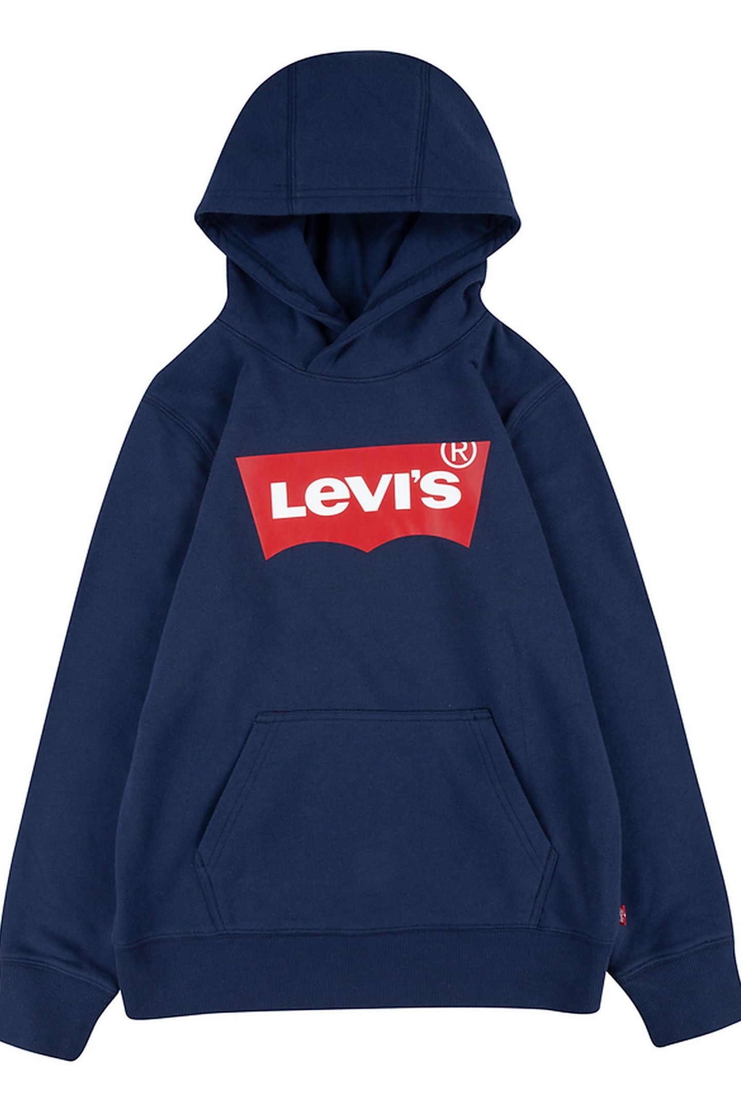 BOYS BATWING SCREENPRINT HOODIE DRESS BLUES 1