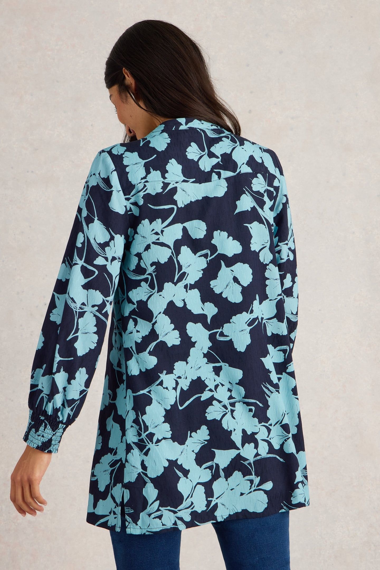 AMY TUNIC NAVY PRINT 2