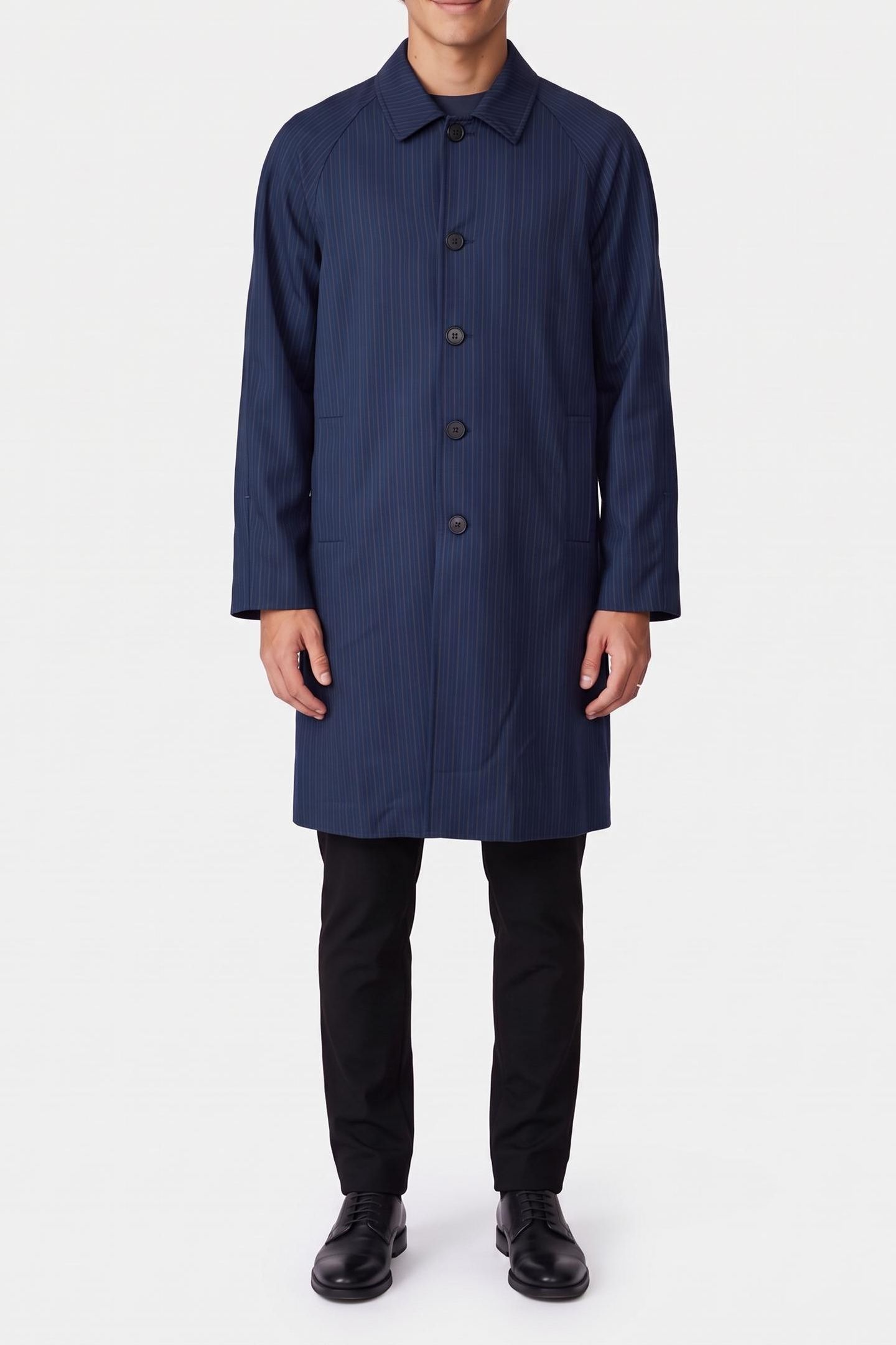 DIGSTONE COAT RAYURES NAVY 3