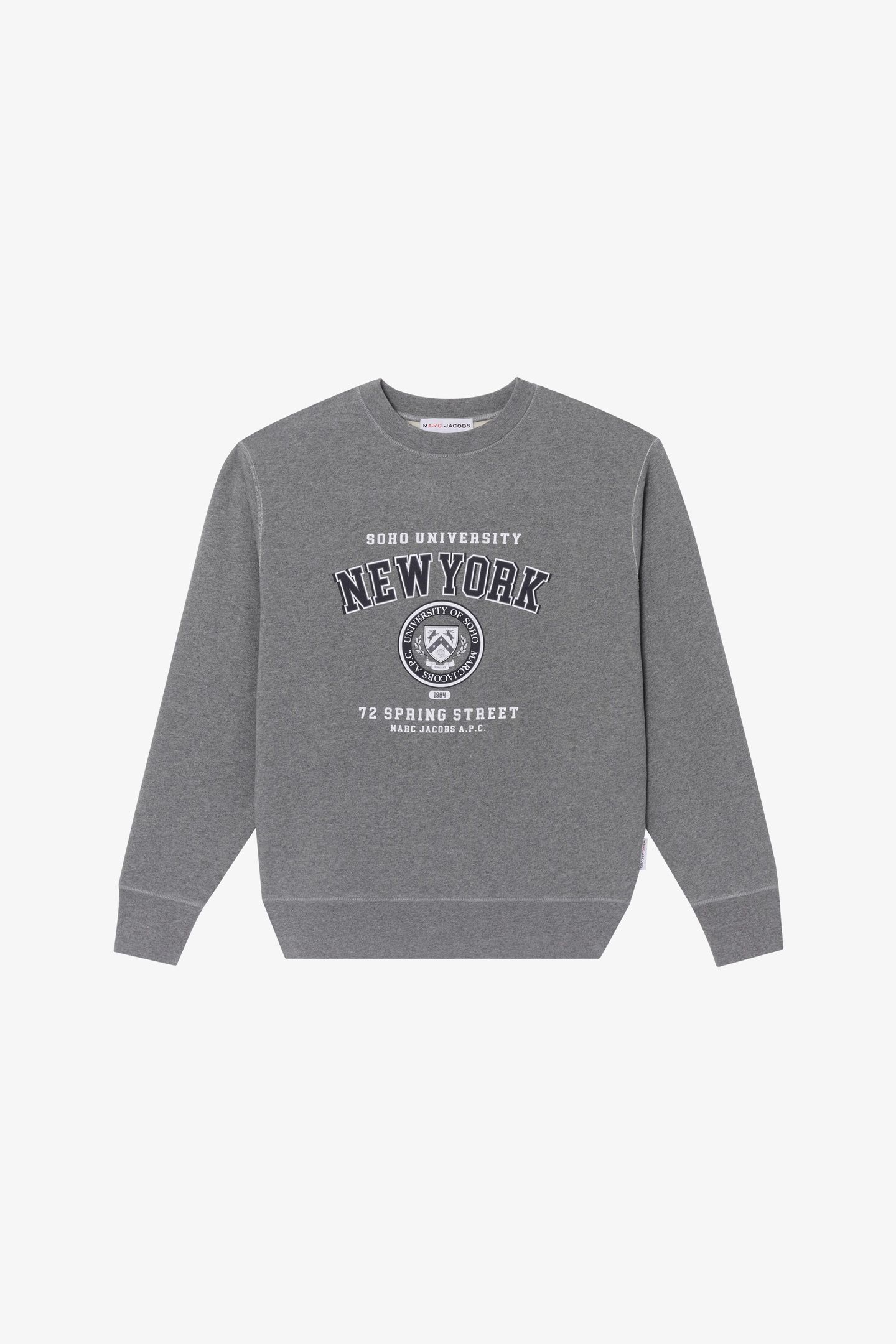 UNISEX BOXY FIT CREWNECK NY HEATHERED GREY 2