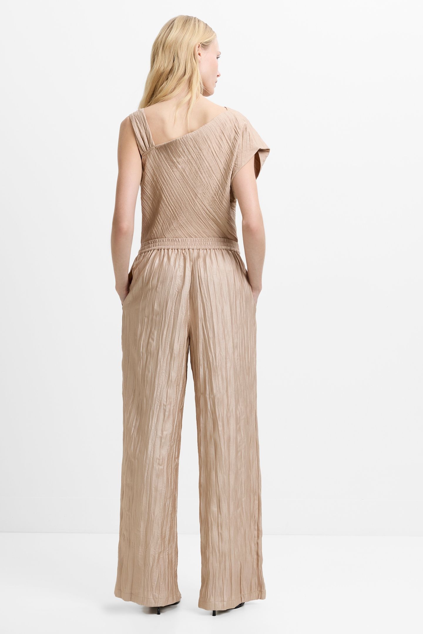 NOVIE CRINKLE TROUSER WARM NEUTRAL 2