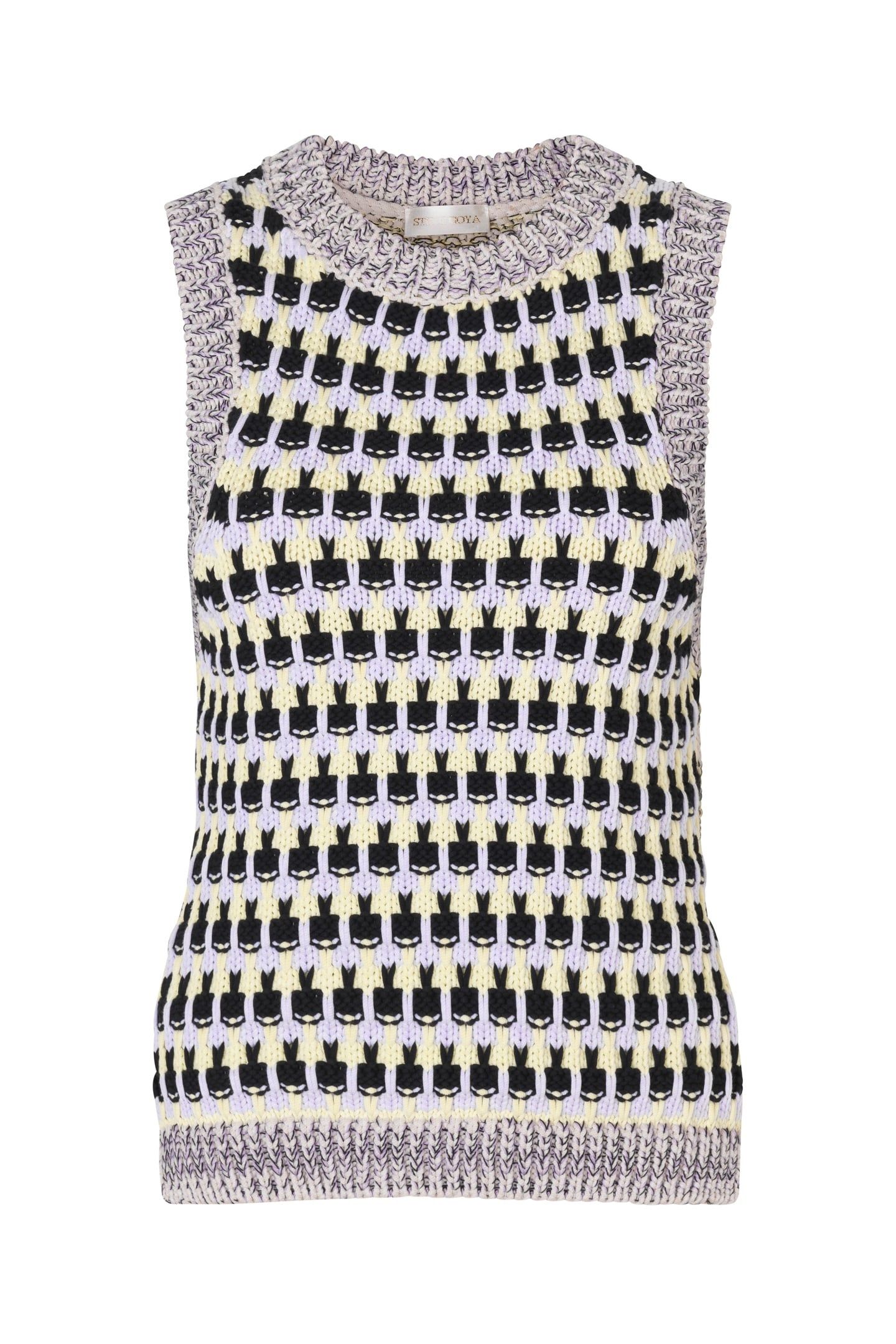 GRETA CHUNKY FUNKY KNIT LILAC GRASS 3