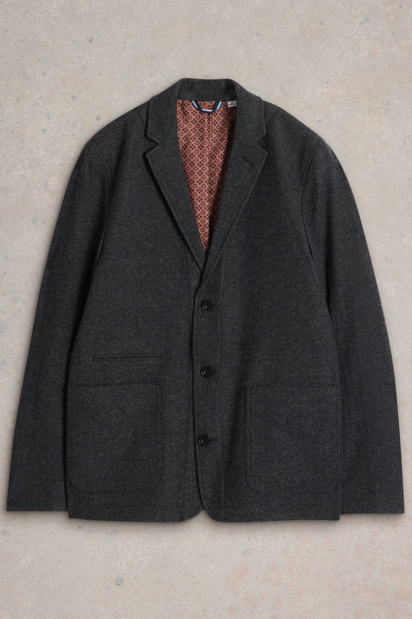 MCKAY WOOL BLAZER CHARCOAL GREY 4