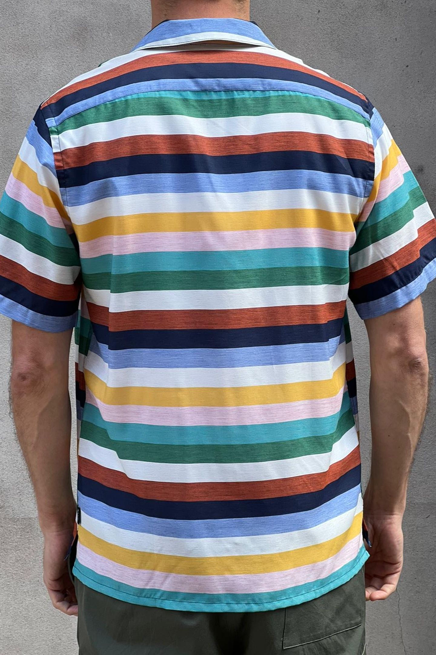 MENS SS CASUAL FIT SHIRT CYCLIST STRIPE 2