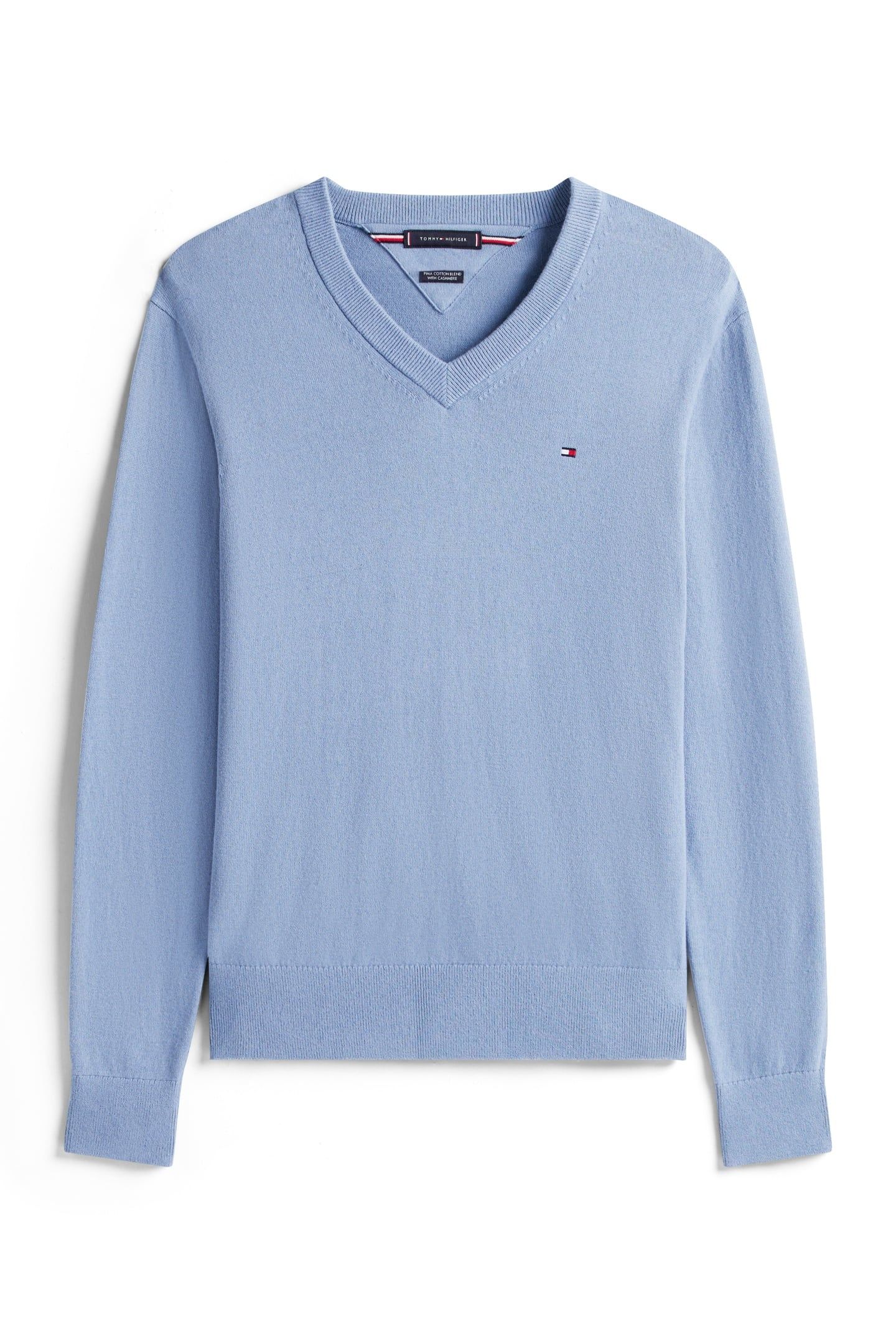 PIMA COTTON CASHMERE SWEATER BRISK BLUE 4