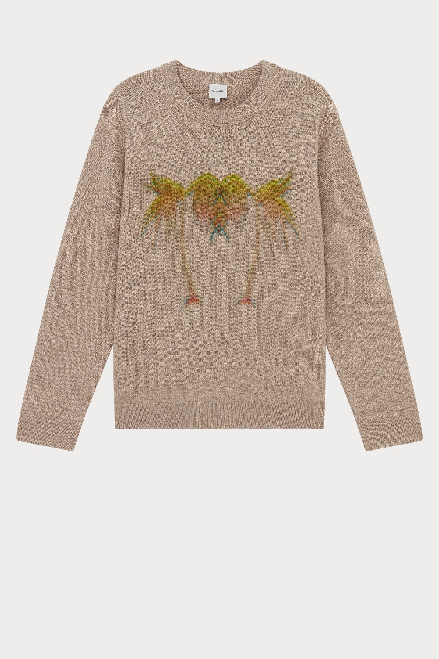 MENS SWEATER CREW NECK LIGHT BEIGE 6