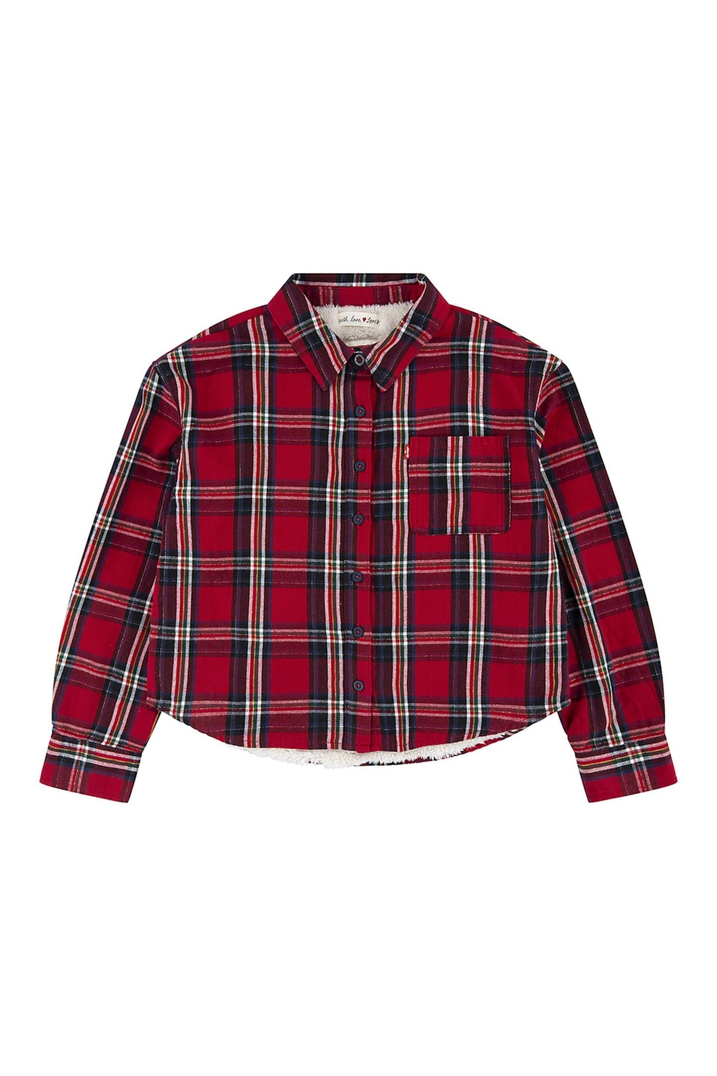 GIRLS LVG LONG SLEEVE WOVEN TOP CHILI PEPPER 1