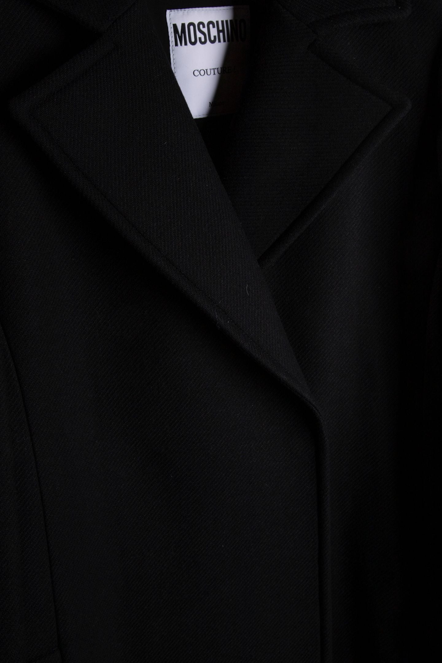 CLOTH COAT WITH BELT BLACK 4