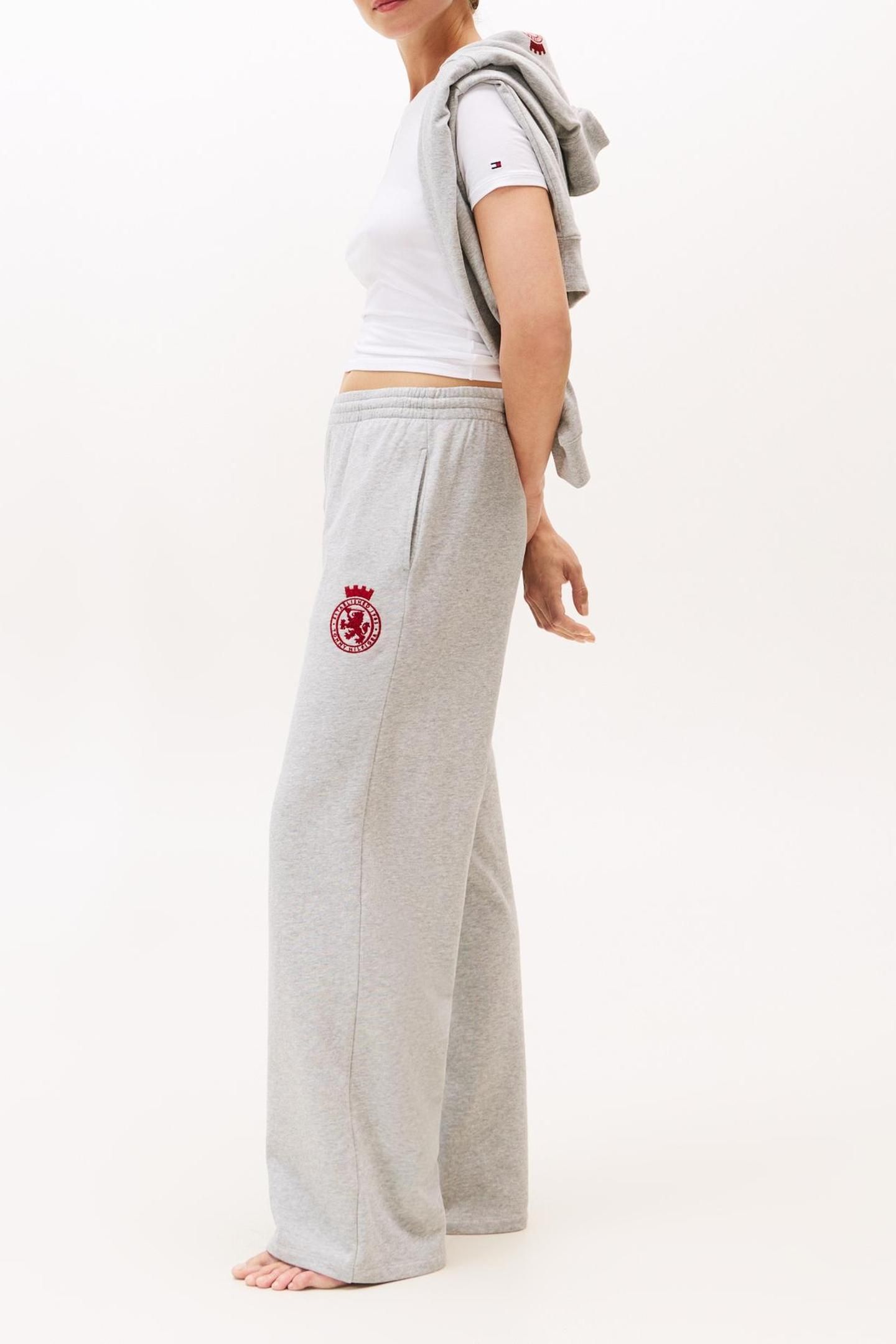 WIDE LEG PANTS LIGHT GREY HEATHER 3