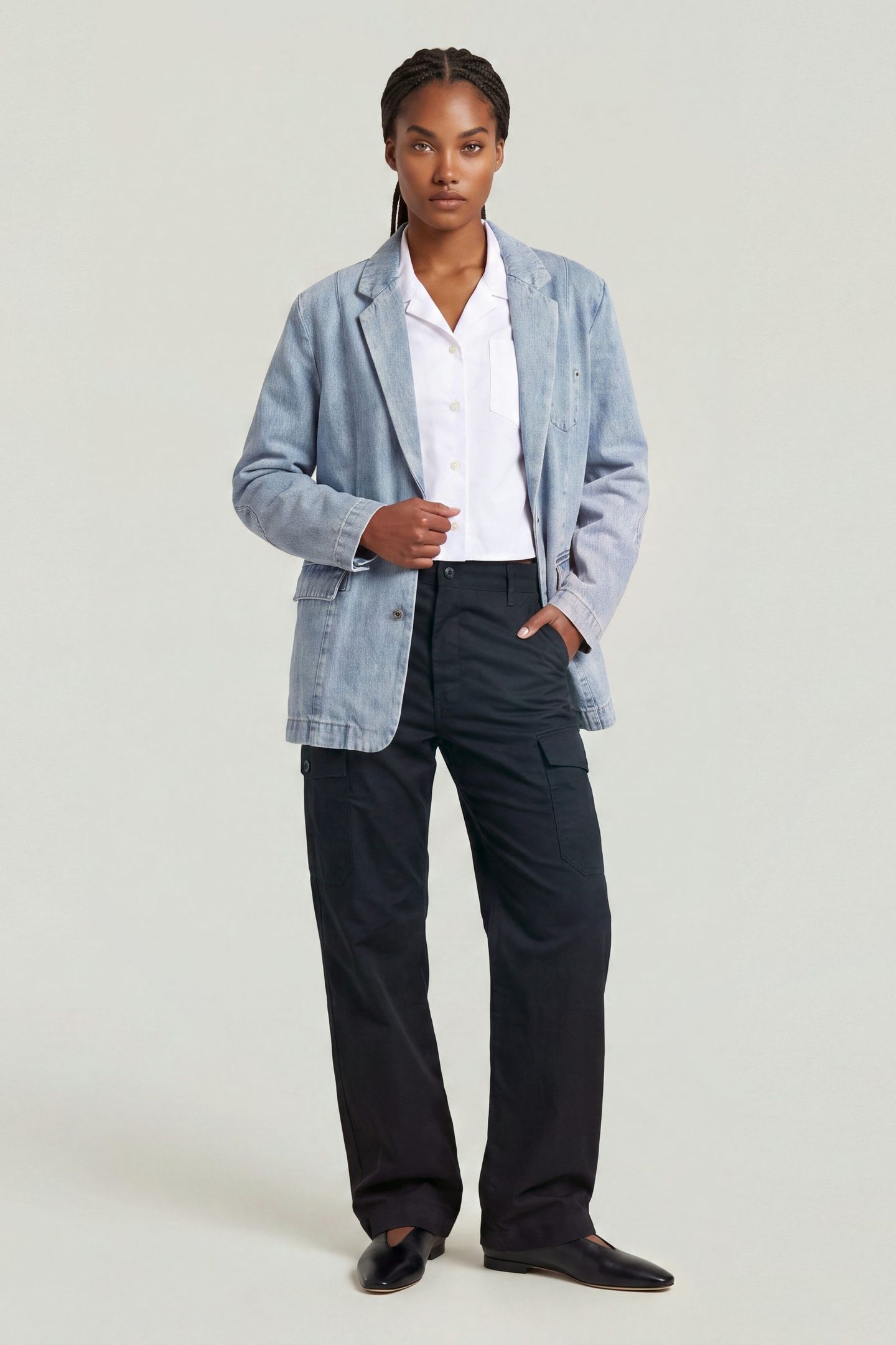 REGULAR CARGO PANT BLACK 3