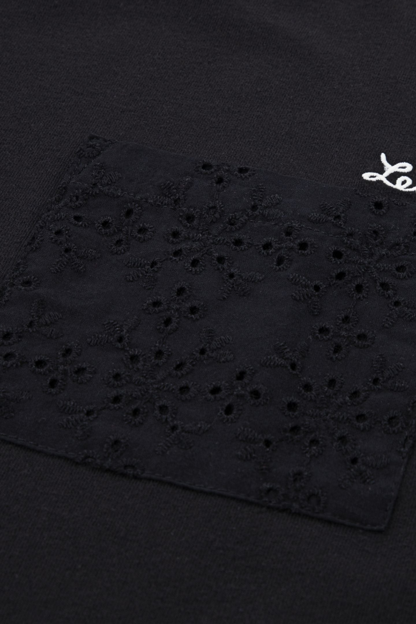 GIRLS ROLL CUFF MEET AND GREET TEE BLACK 4