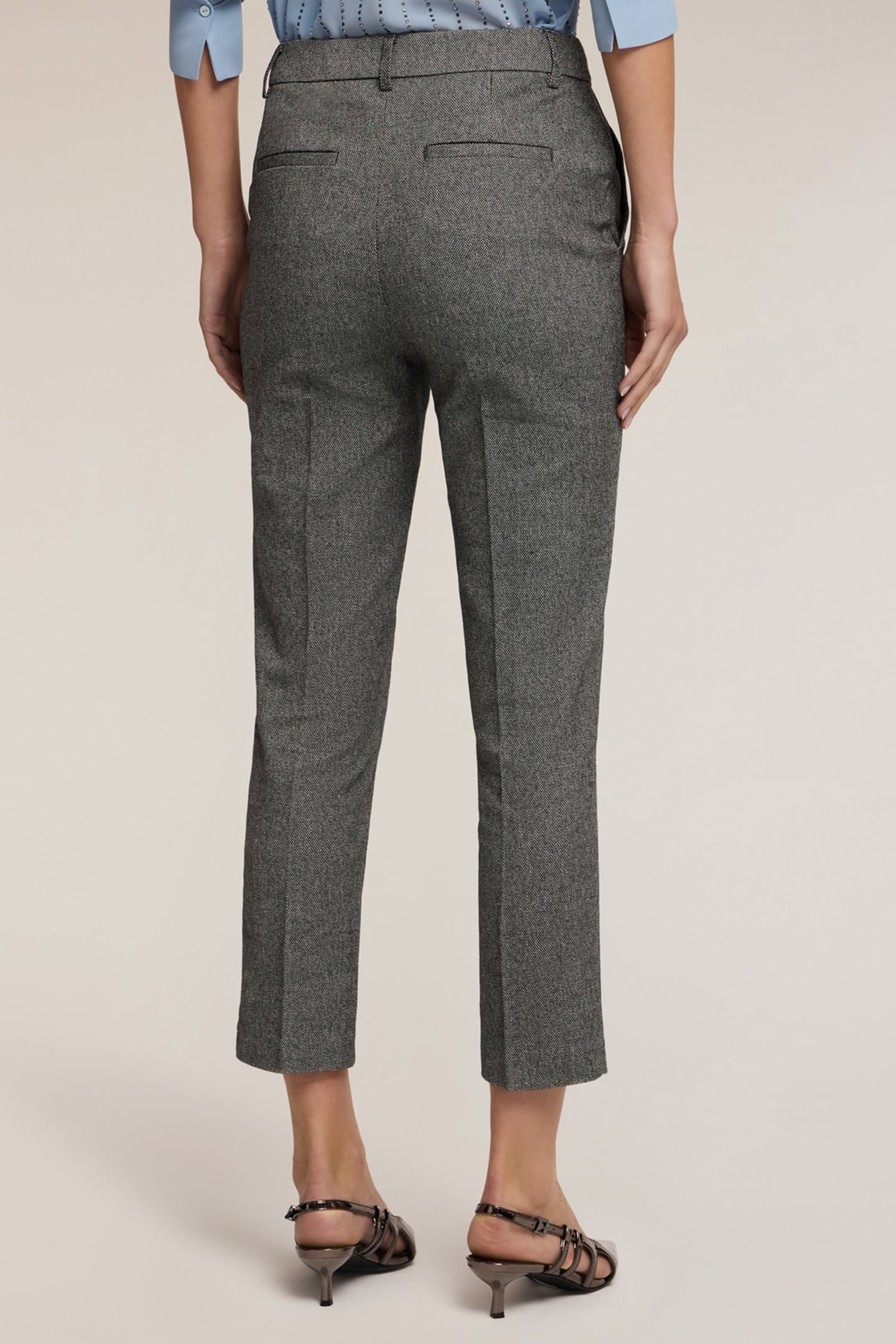 SLIM TWEED TROUSERS GREY 3