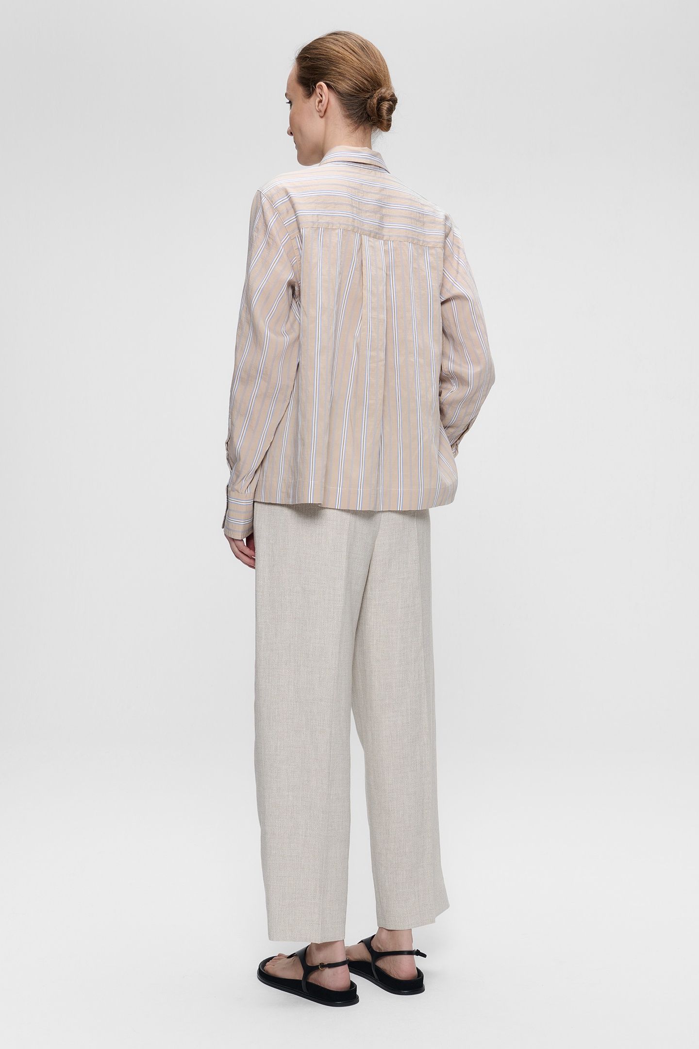 STRIPED BOXY SHIRT CHALK 4