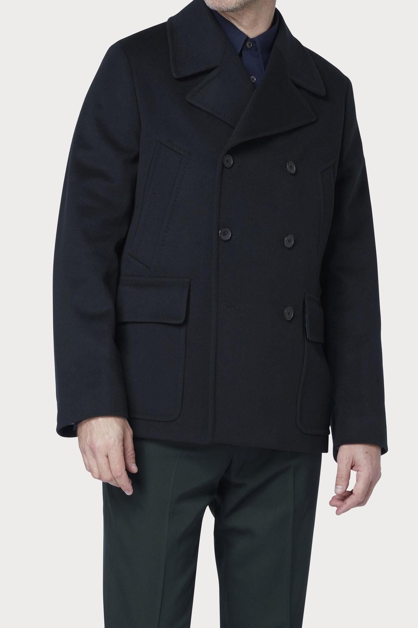 MENS DB OVERCOAT VERY DARK GREEN 1