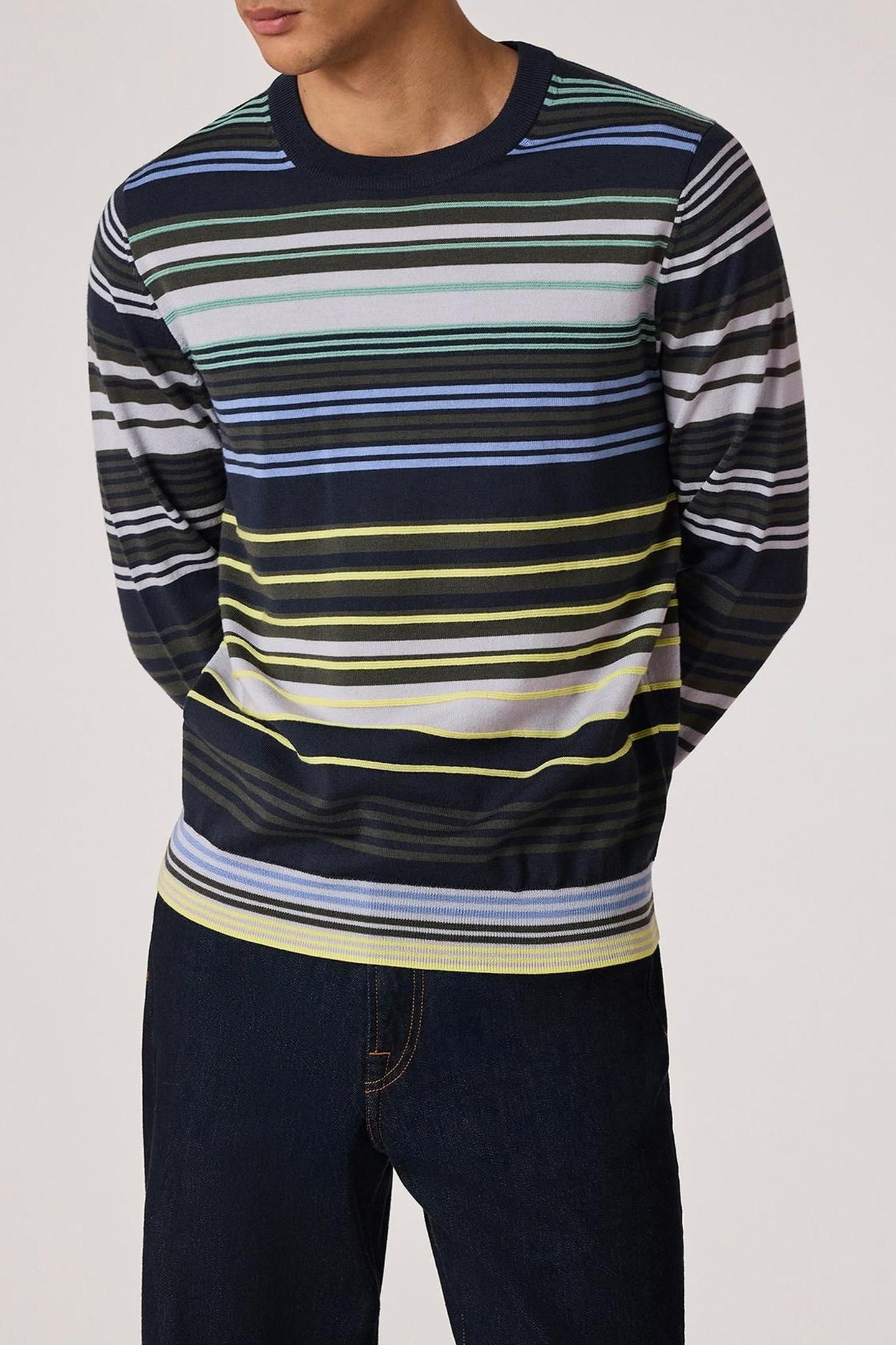 MENS SWEATER CREW NECK NAVY 1