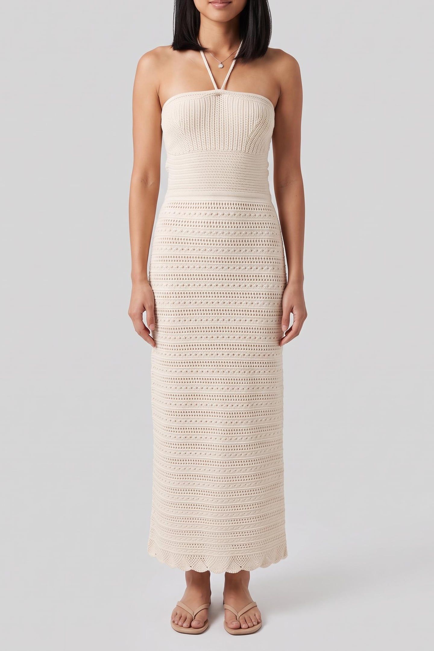 LONG DRESS ECRU 1
