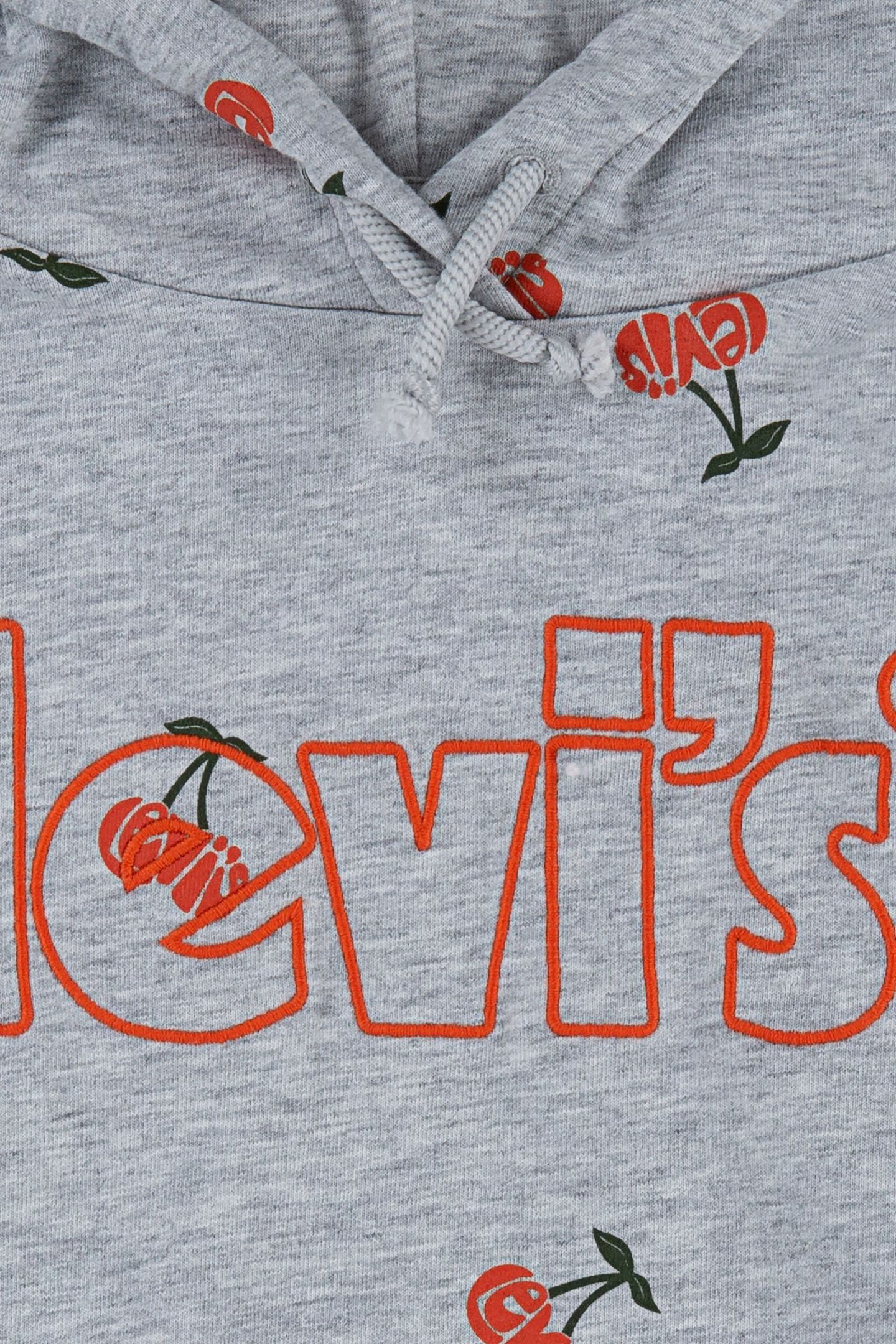 GIRLS OVERSIZED HOODIE GRAY HEATHER 3
