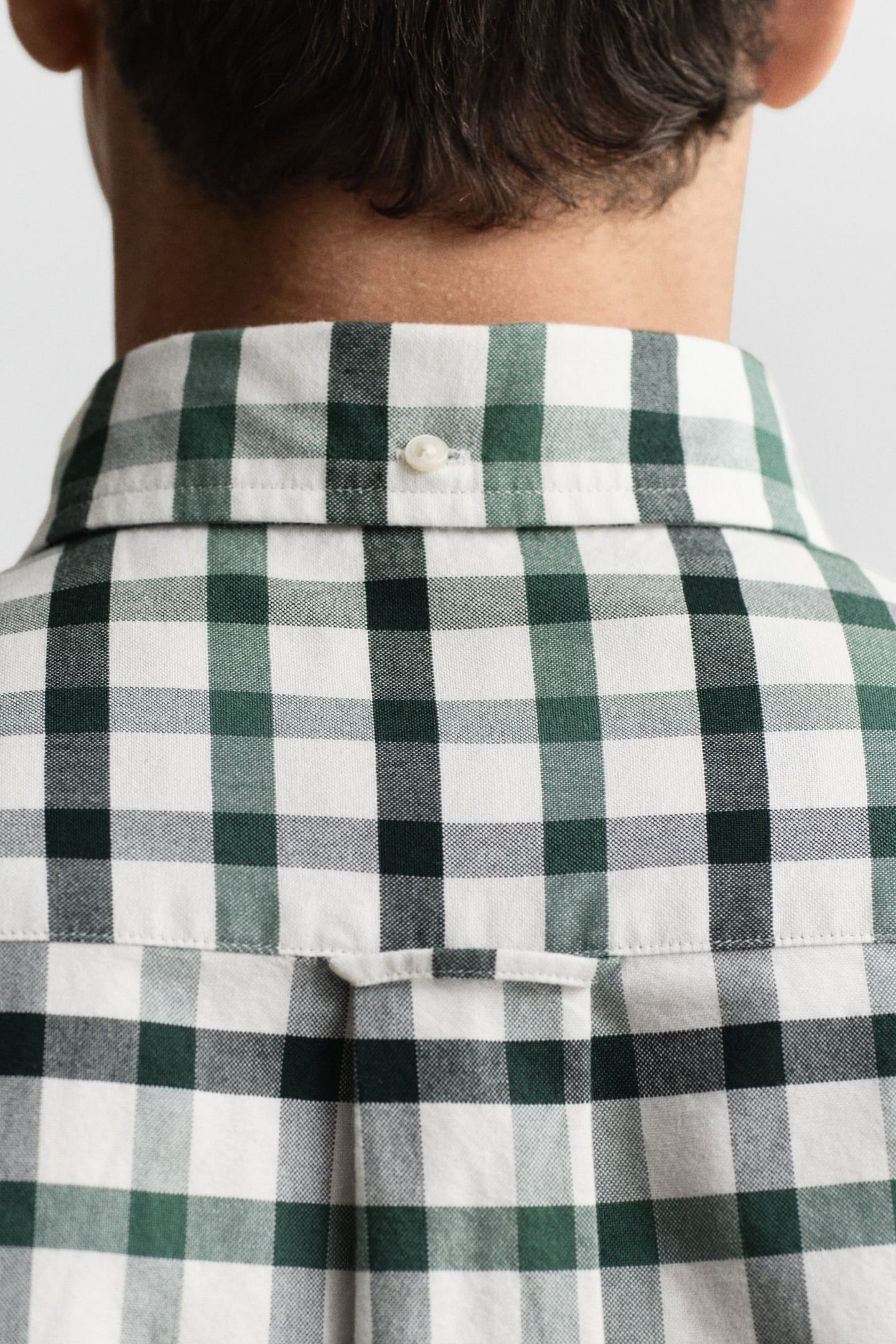 REG OXFORD CHECK SHIRT WOODY GREEN 5