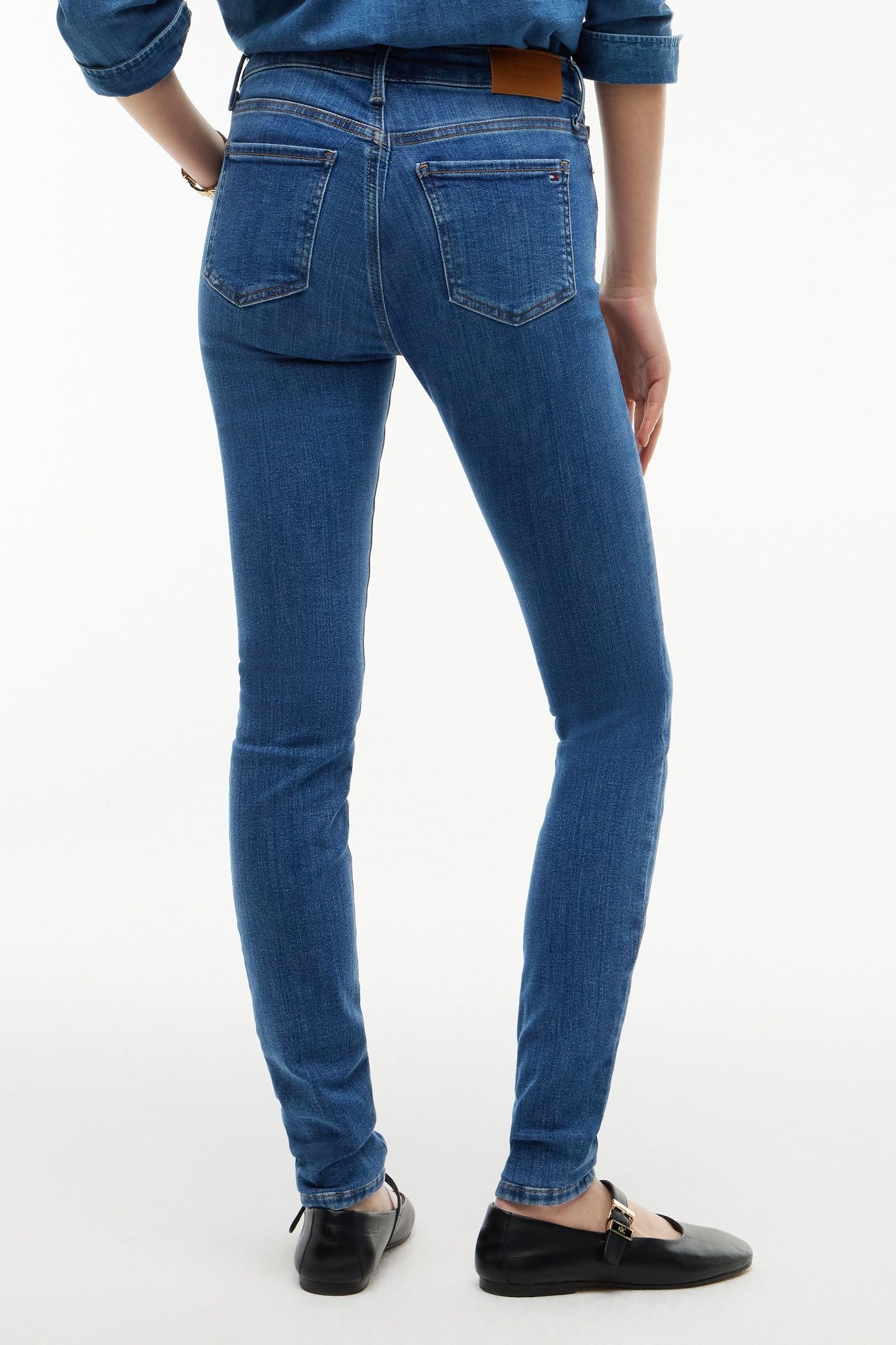 NOS COMO SKINNY MID RISE NOS MID BLUE 3