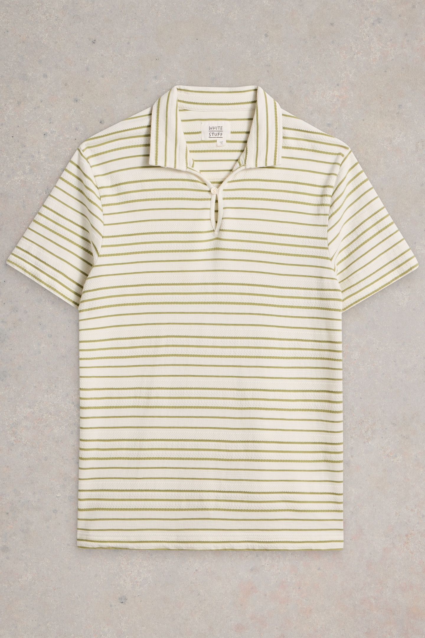 JACQUARD STRIPE POLO WHITE MULTI 3