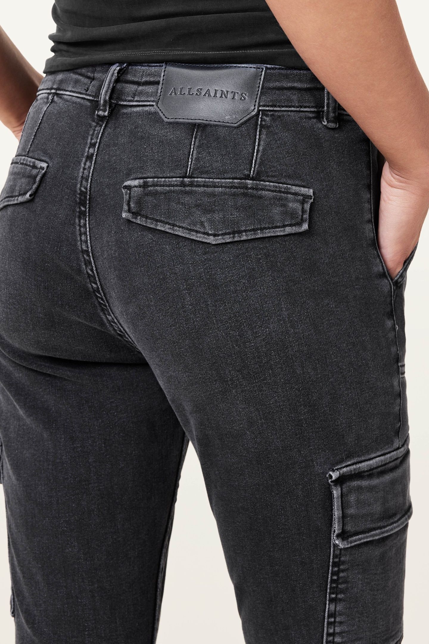 DURAN SKINNY CARGO WASHED BLACK 8
