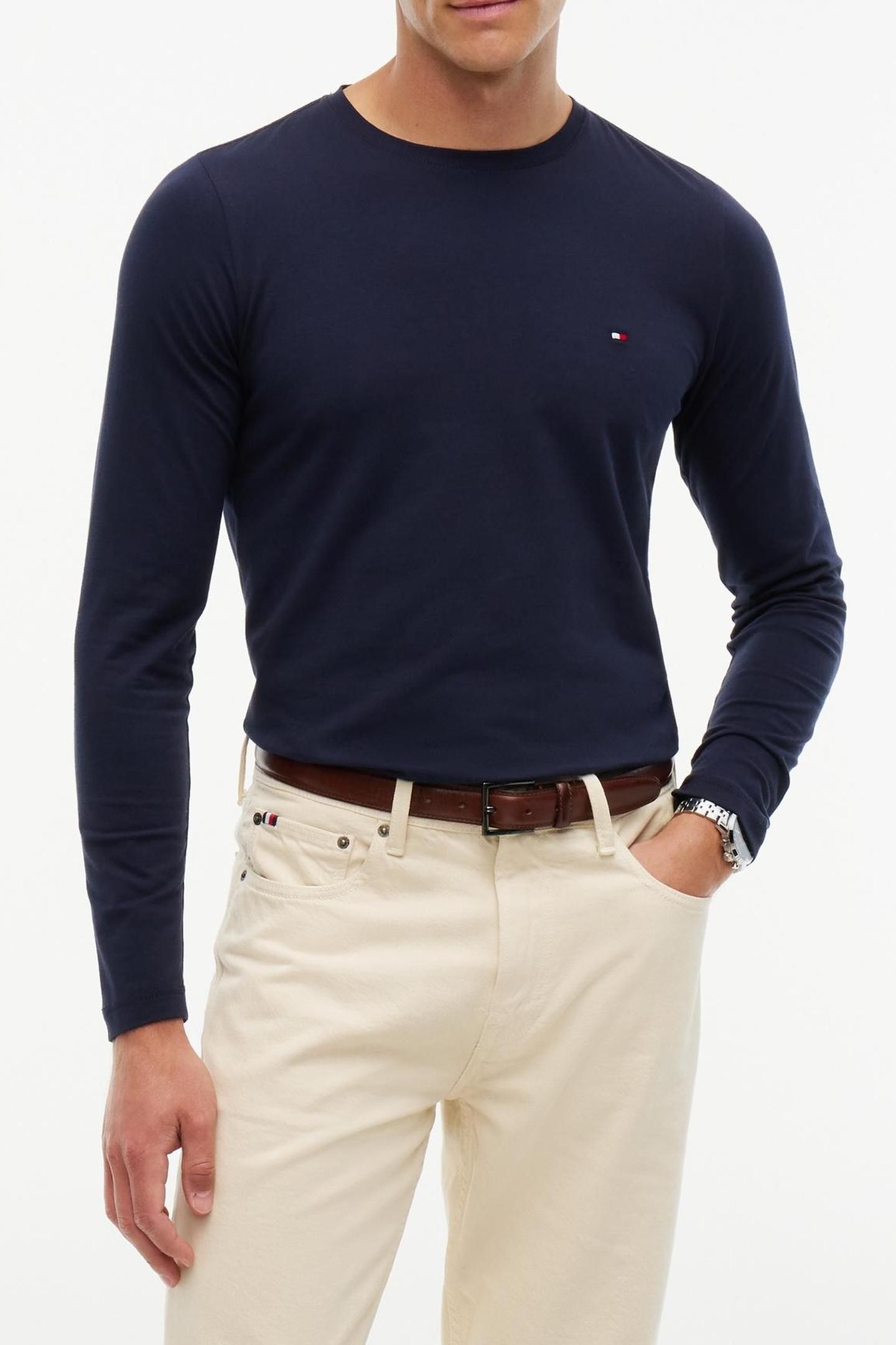 STRETCH SLIM FIT TEE NAVY BLUE 5