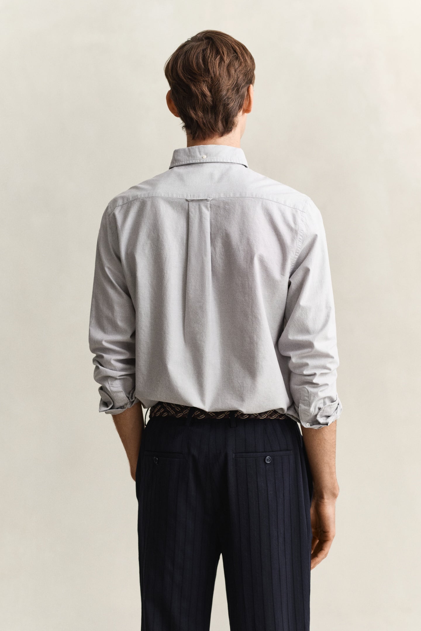 REG CLASSIC OXFORD SHIRT PEWTER GREY 2