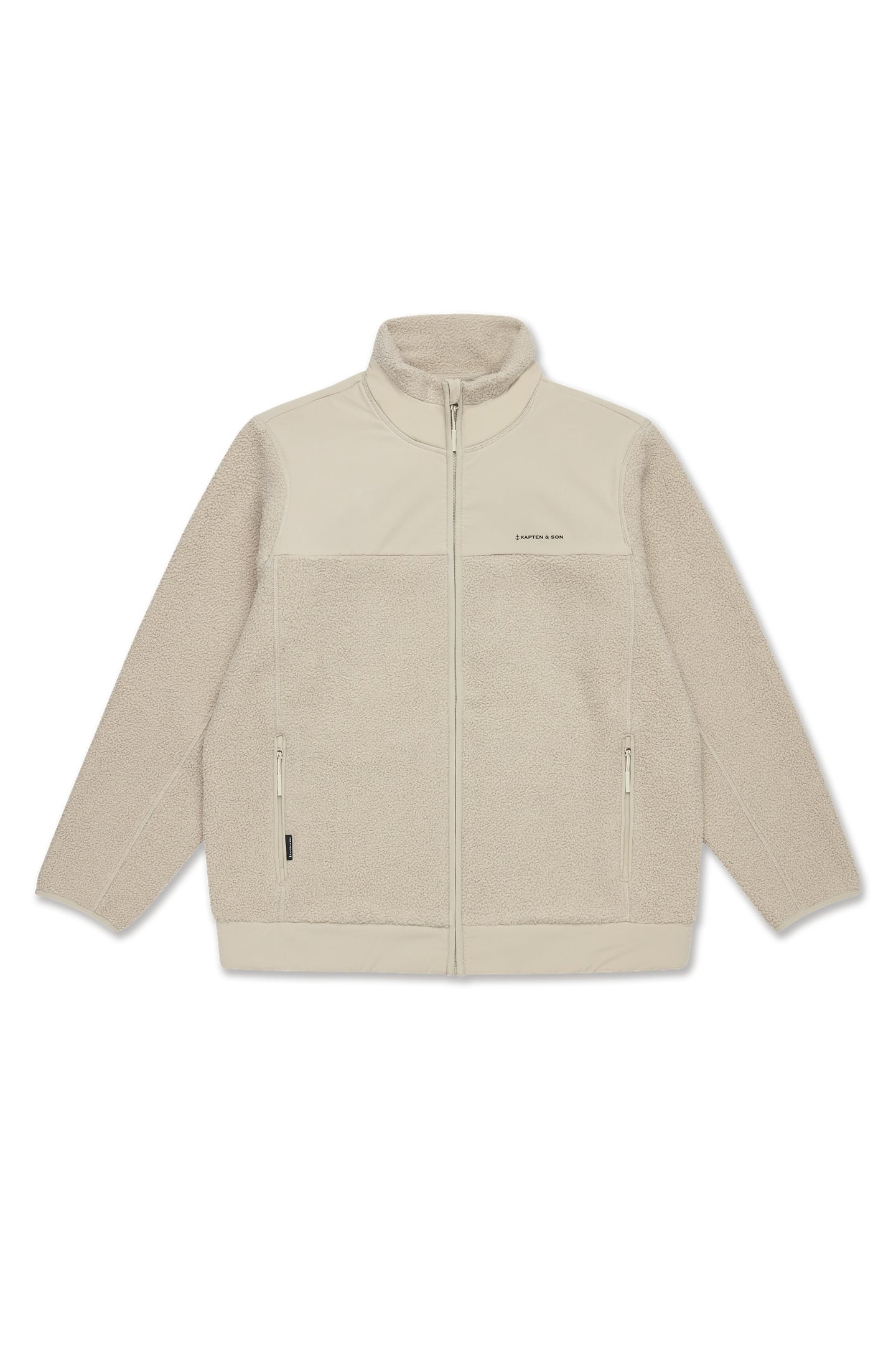 UNISEX TEDDY FLEECE JACKET SANDSTONE 1