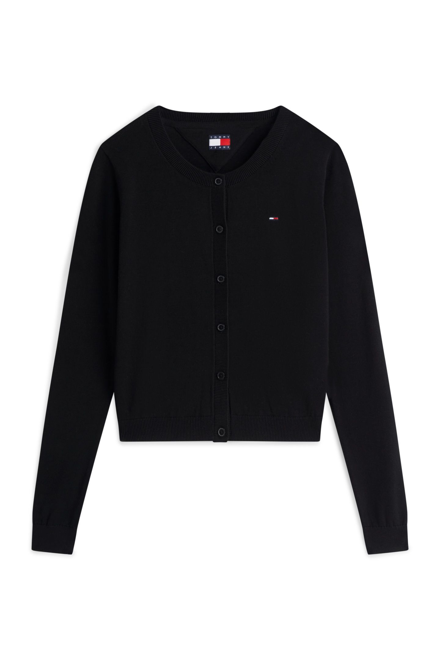 CREW NECK CARDIGAN BLACK 4