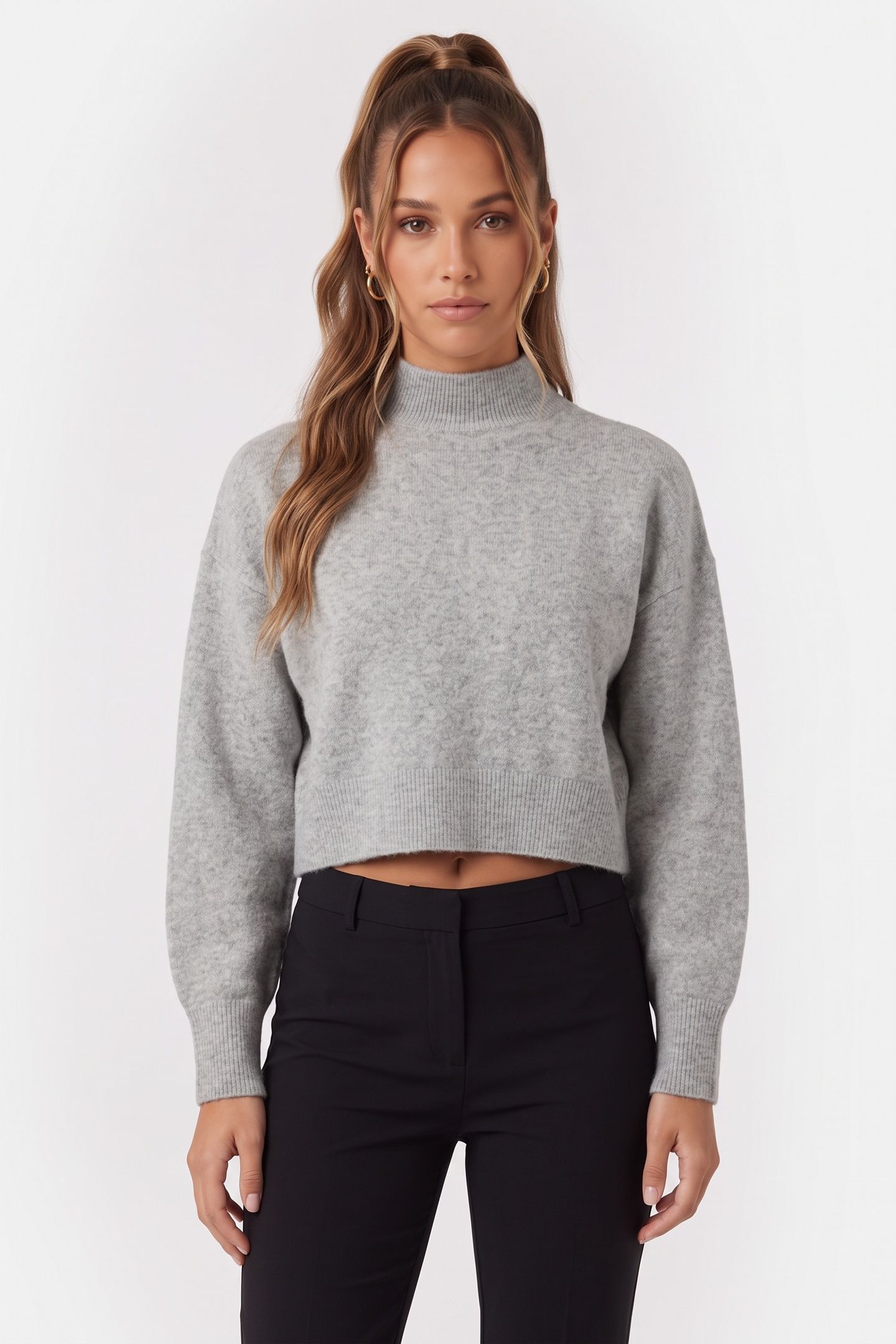 LA BURROW SWEATER GREY 1