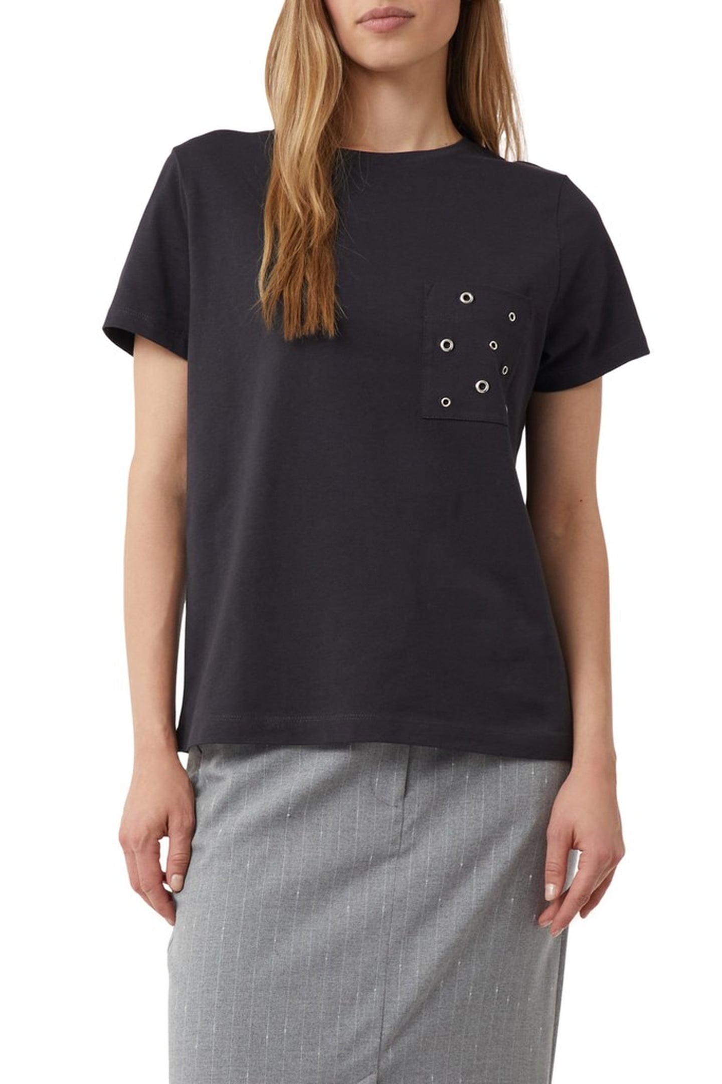 COMMA T-SHIRTS GREY/BLACK 1