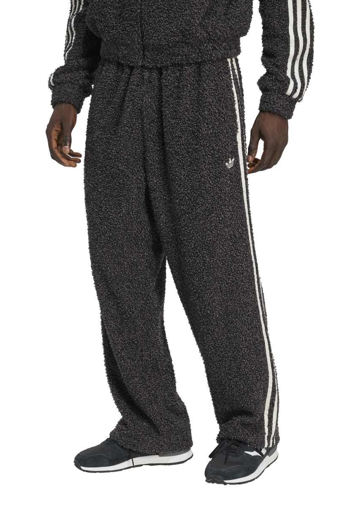 UNISEX BOUCLE FB TRACK PANTS BLACK 2