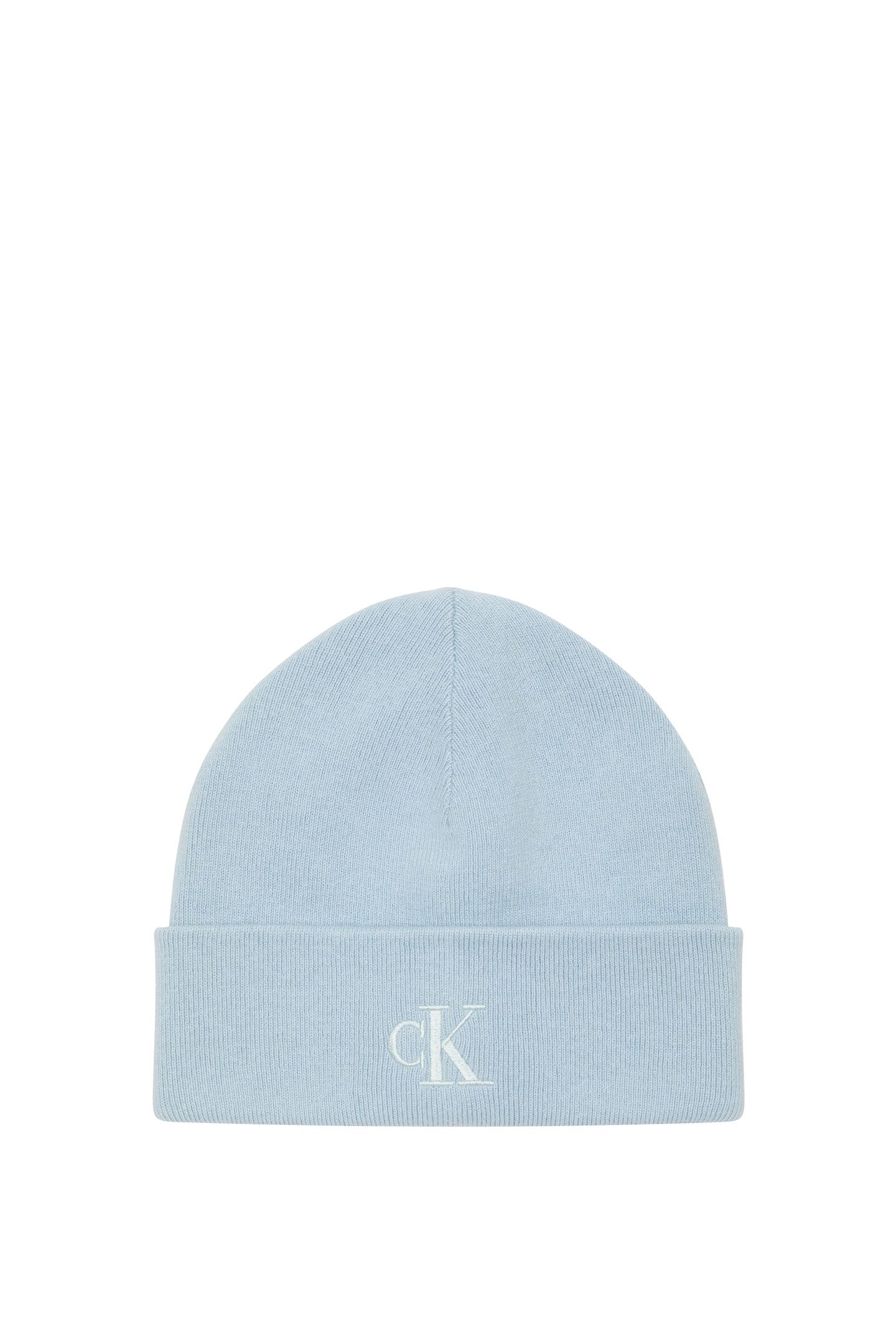 CK FINE RIB BEANIE PALEST BLUE 3