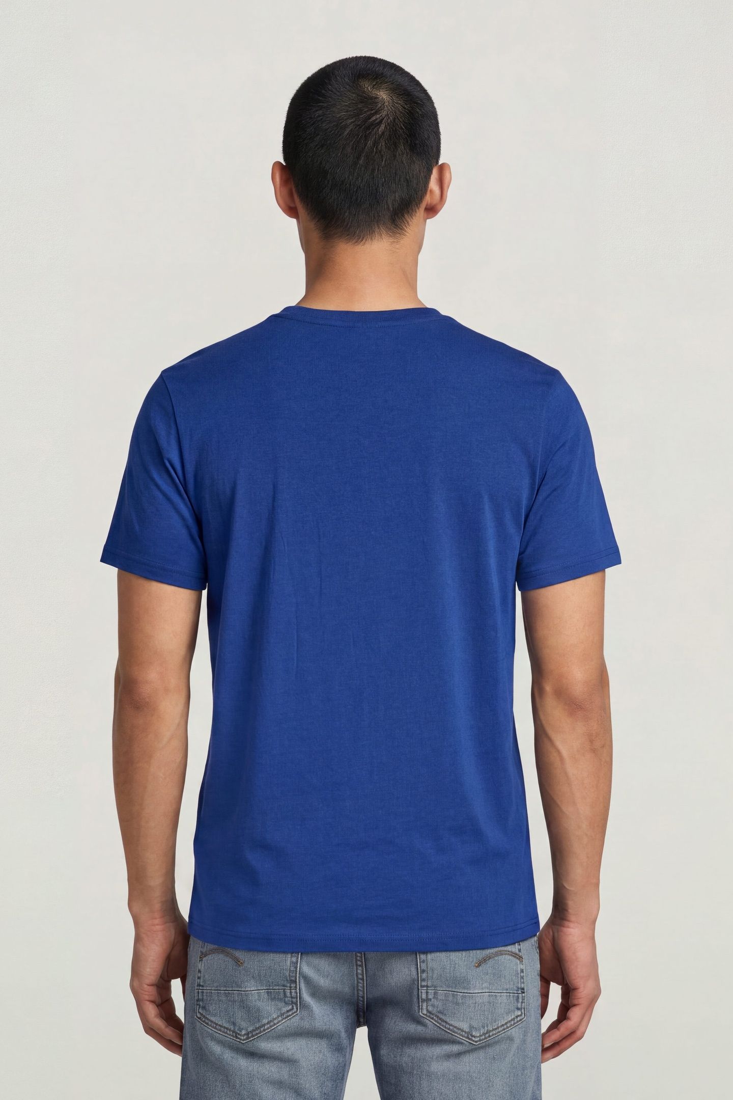 LOGO SLIM T-SHIRT S/S MEDIUM BLUE 2
