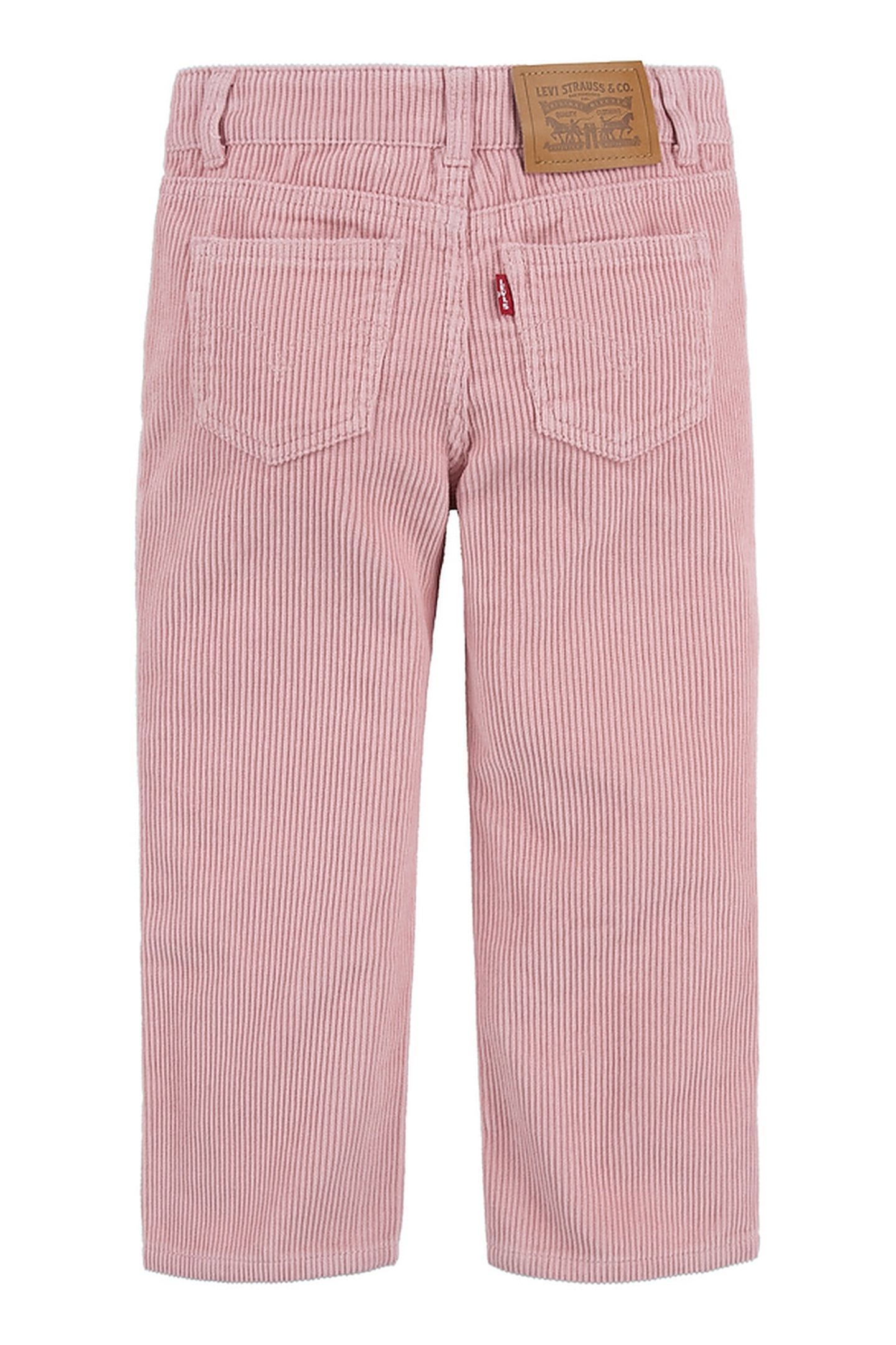 GIRLS BAGGY DAD CORDUROY PANTS BRIDAL ROSE 2