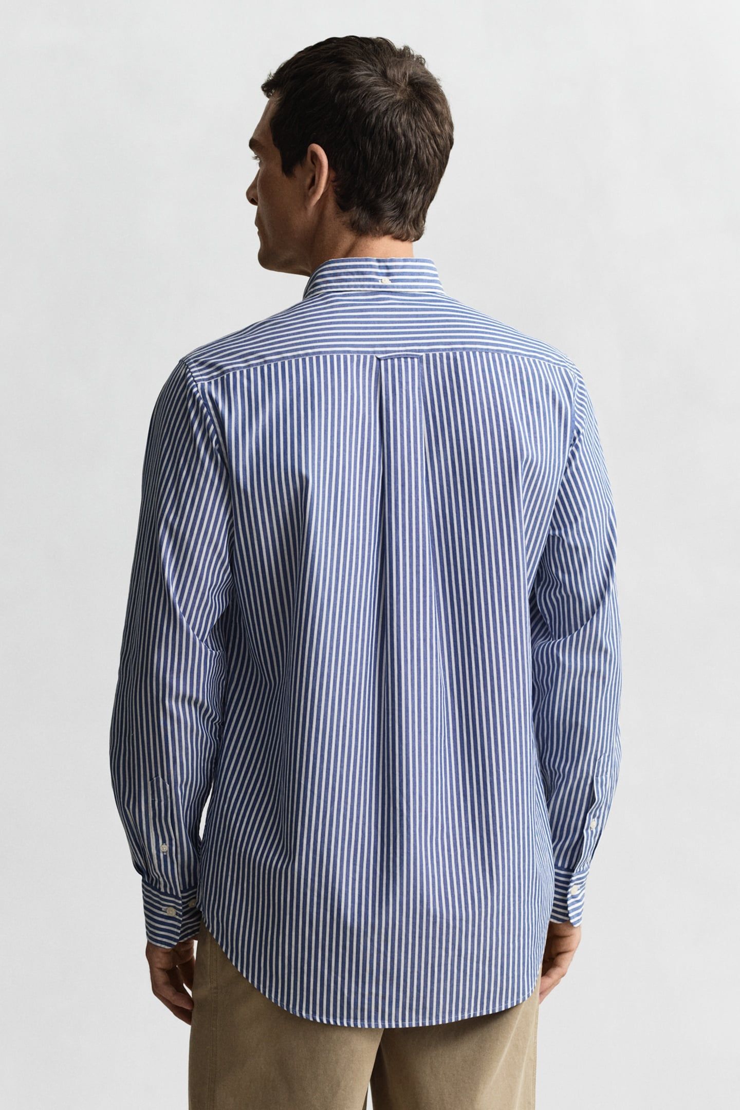 REG CLASSIC POPLIN STRIPE SHIRT COLLEGE BLUE 2