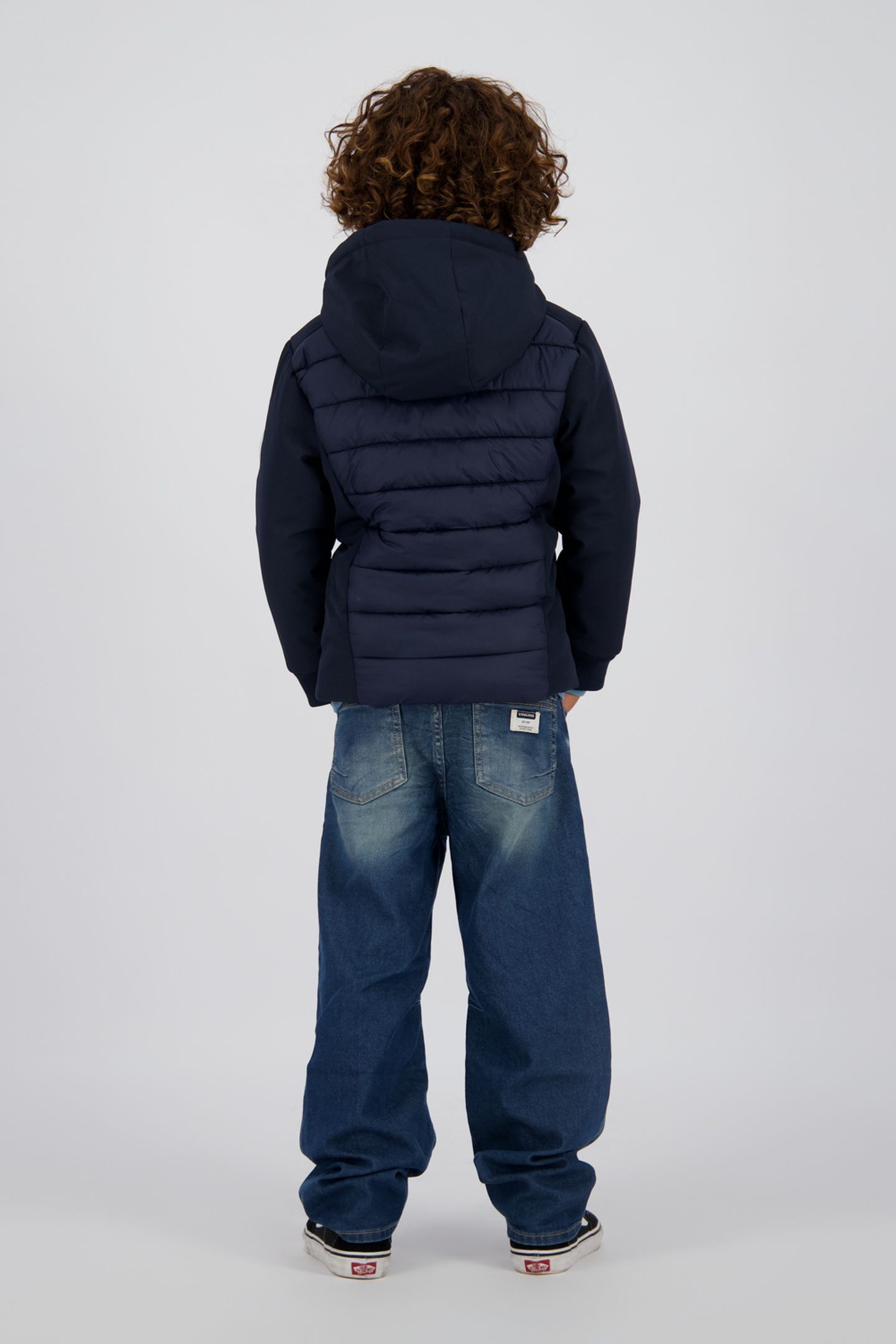 BOYS TEXTO JACKET OUTDOOR NAVY 2