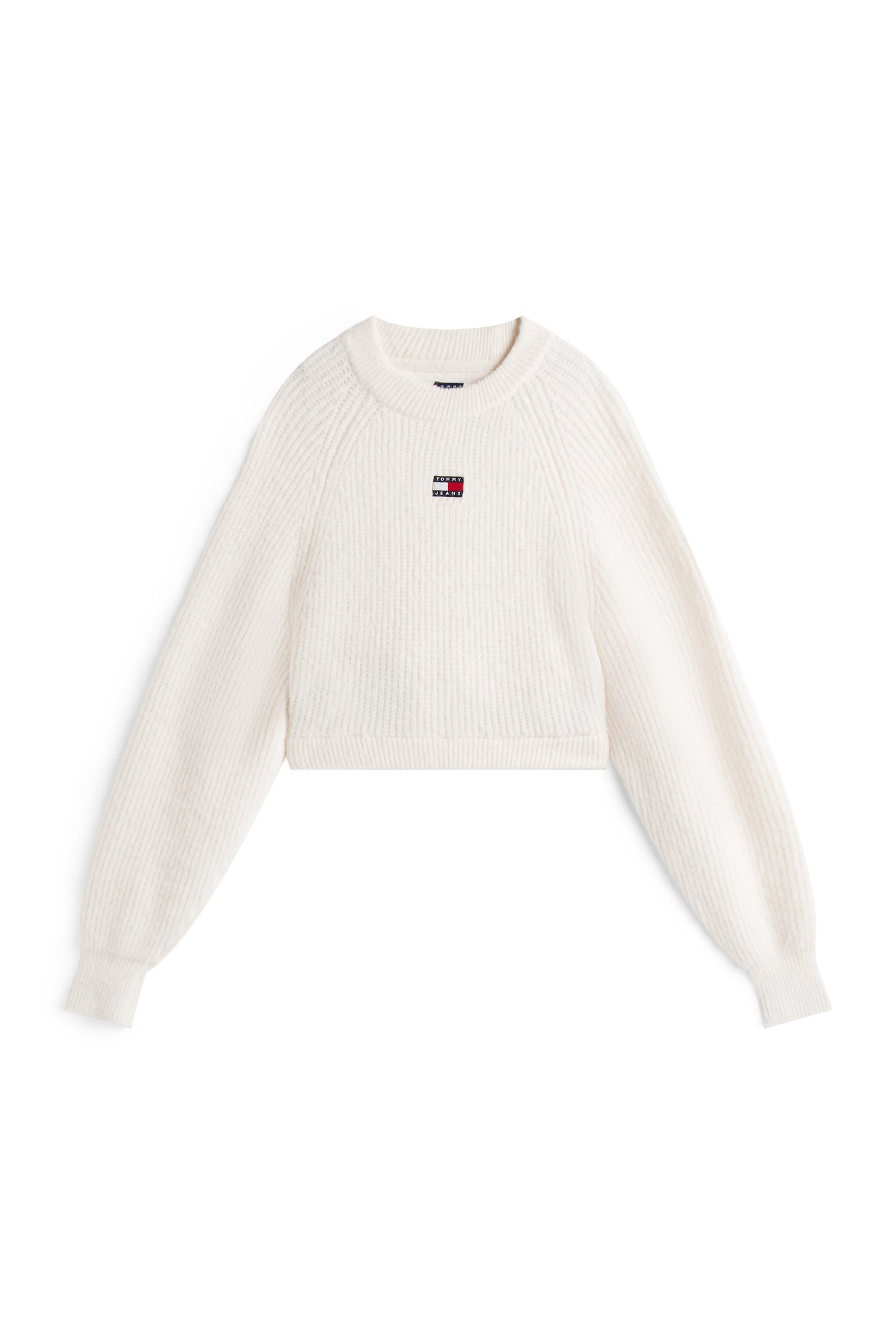 TJW CROP BADGE SWEATER ANCIENT WHITE 4