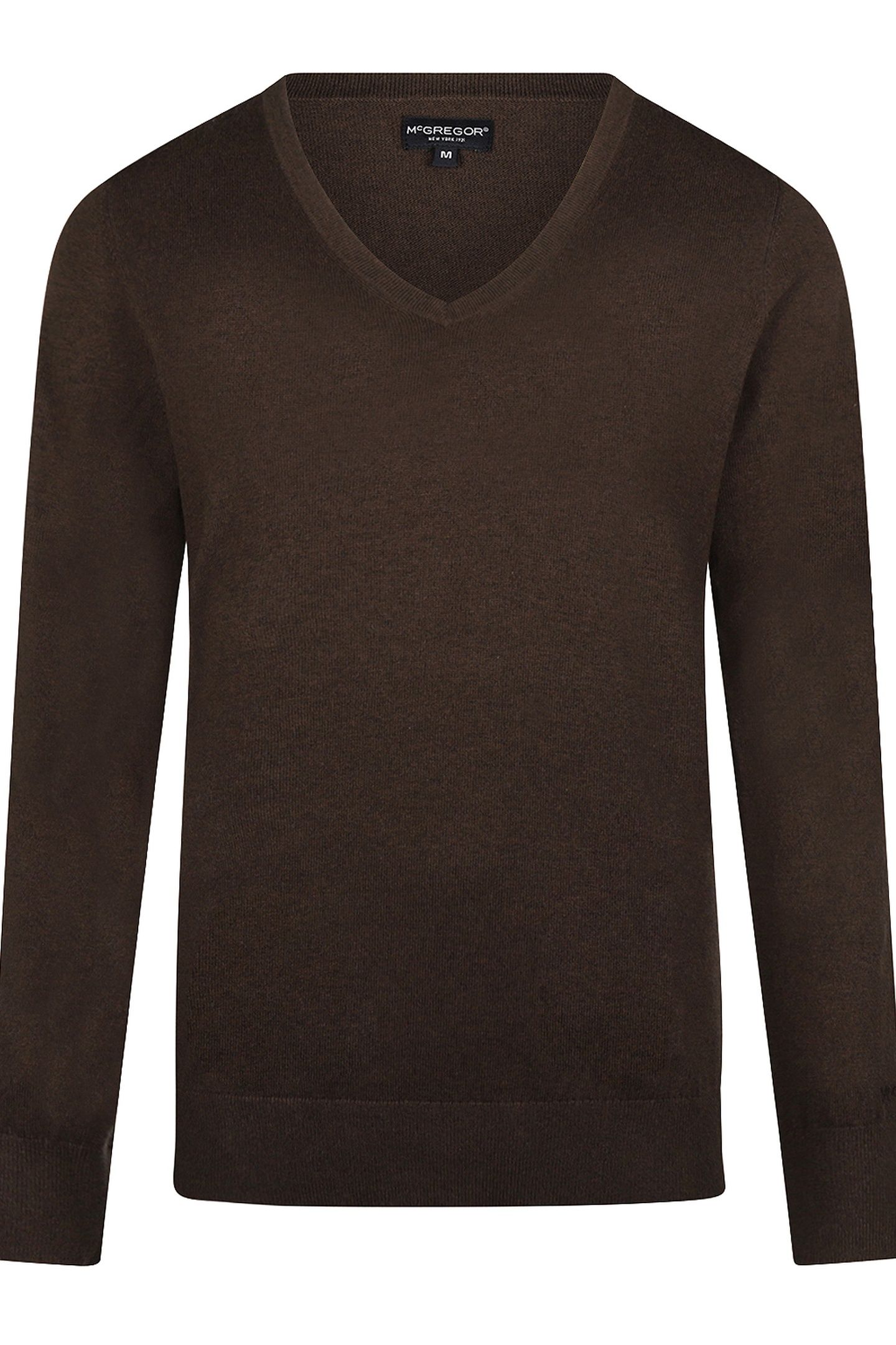 V-NECK SWEATER CHOCOLATE BROWN 4