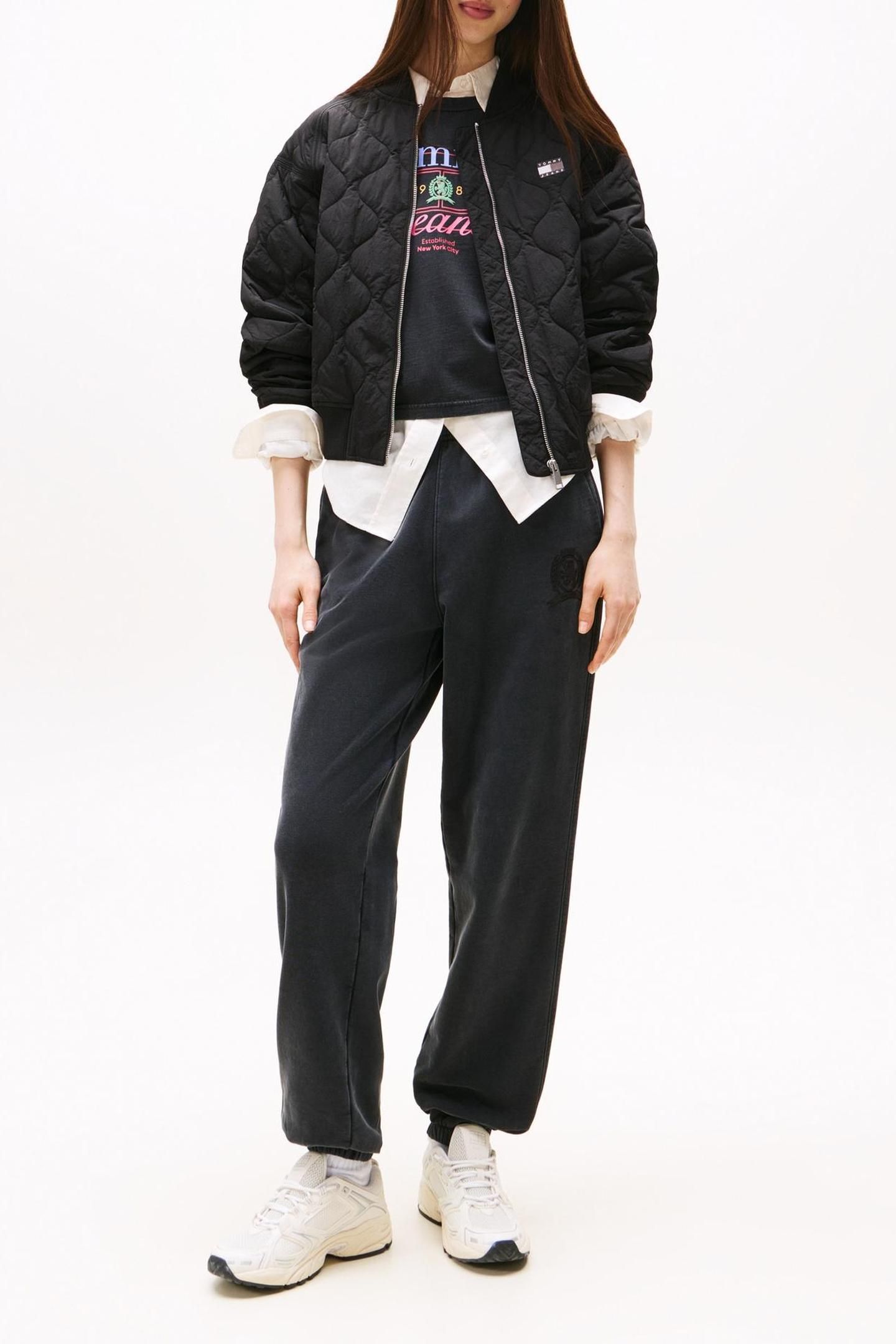 TJW QUILTED BOMBER BLACK 3