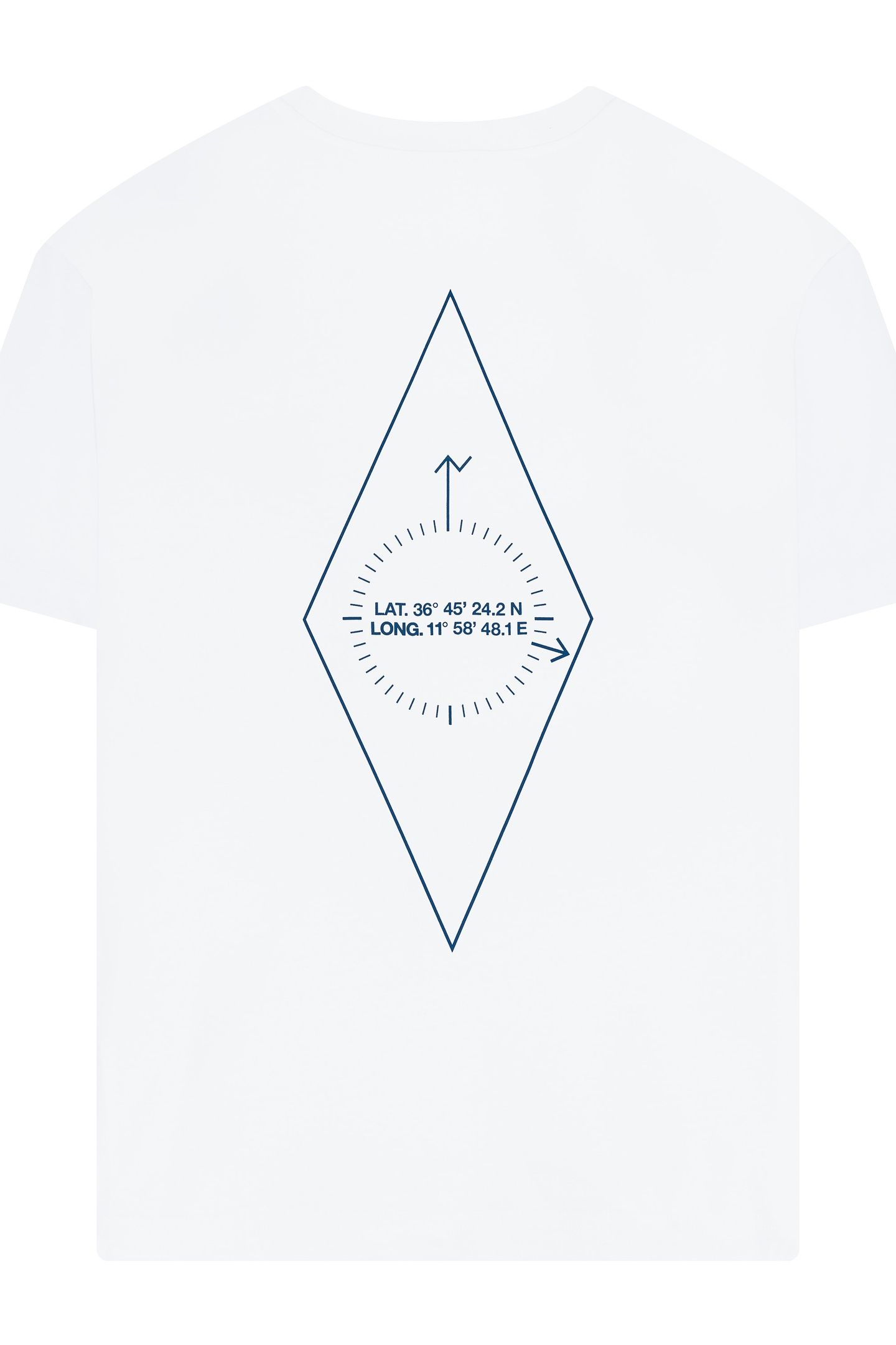 UNISEX T-SHIRT COMPASS WHITE 2